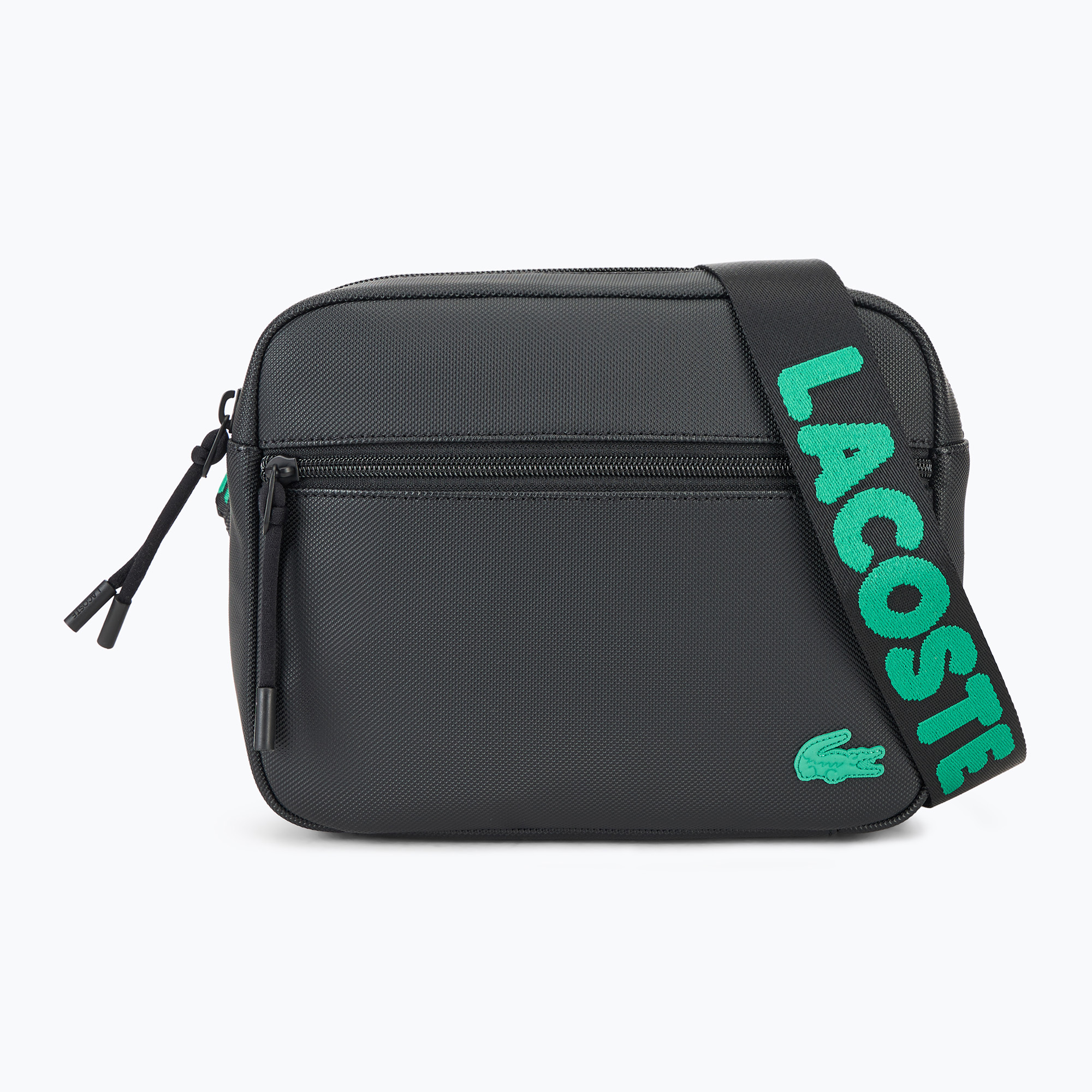 Bauchtasche Herren Lacoste NH4798TX jacquard webbing noir