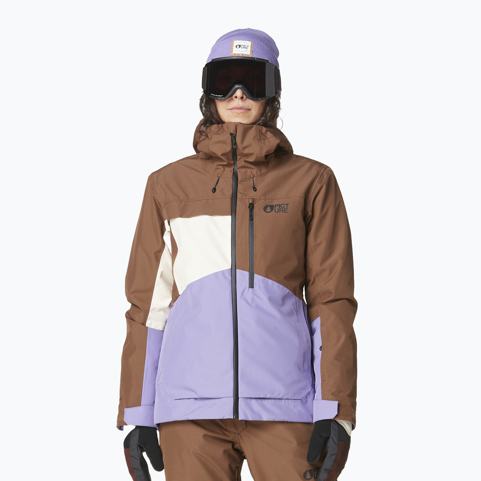 Skijacke Damen Picture Seen cocoa brown / paisley (Seen WVT0369)