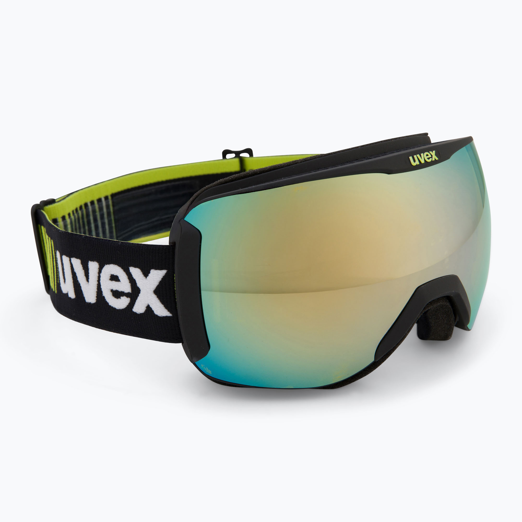 Skibrille UVEX Downhill 2100 CV Race black matt/mirror gold clear