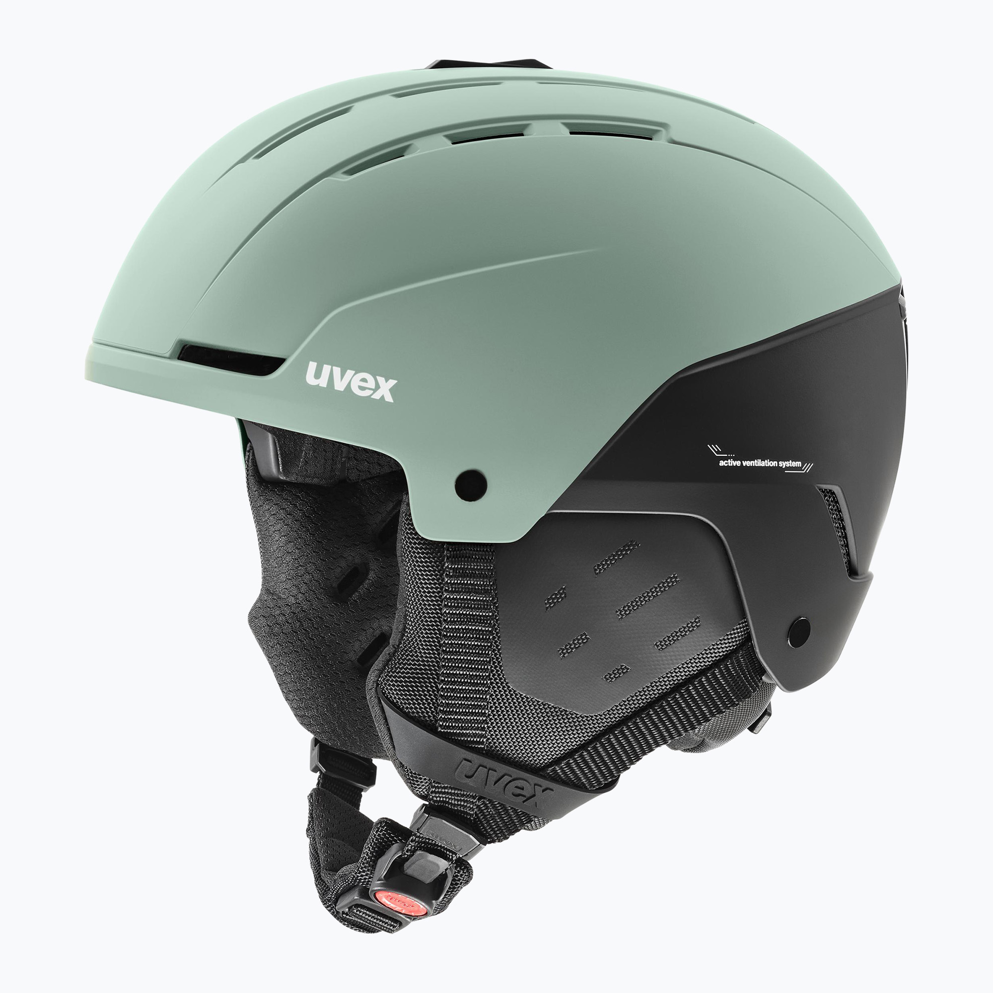 Skihelm UVEX Stance MIPS oxid green/black matt (Stance MIPS 56/6/314/18)