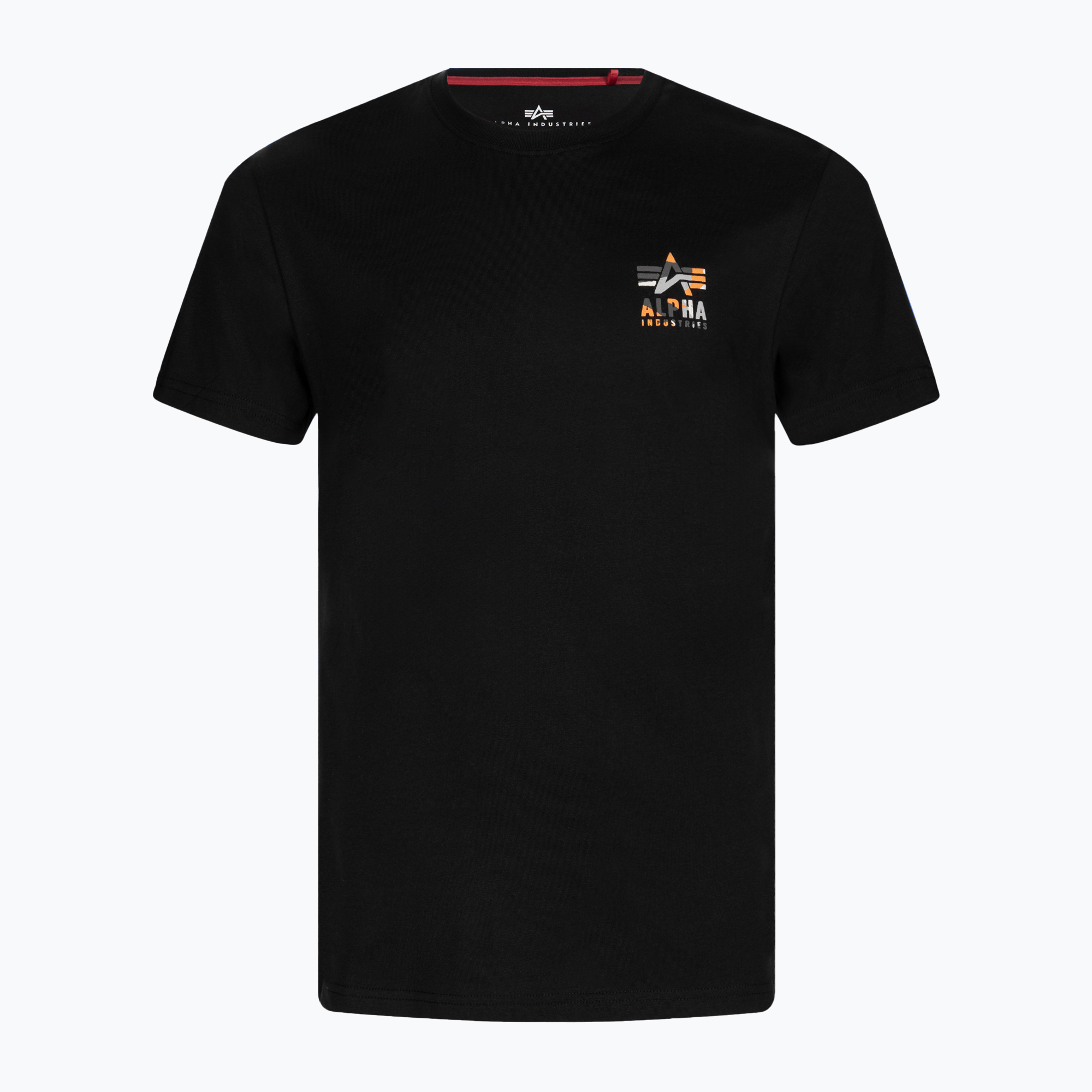 Herren Alpha Industries Camo Logo Puff Print T-Shirt BP schwarz (Camo Logo Puff Print BP 14852203)