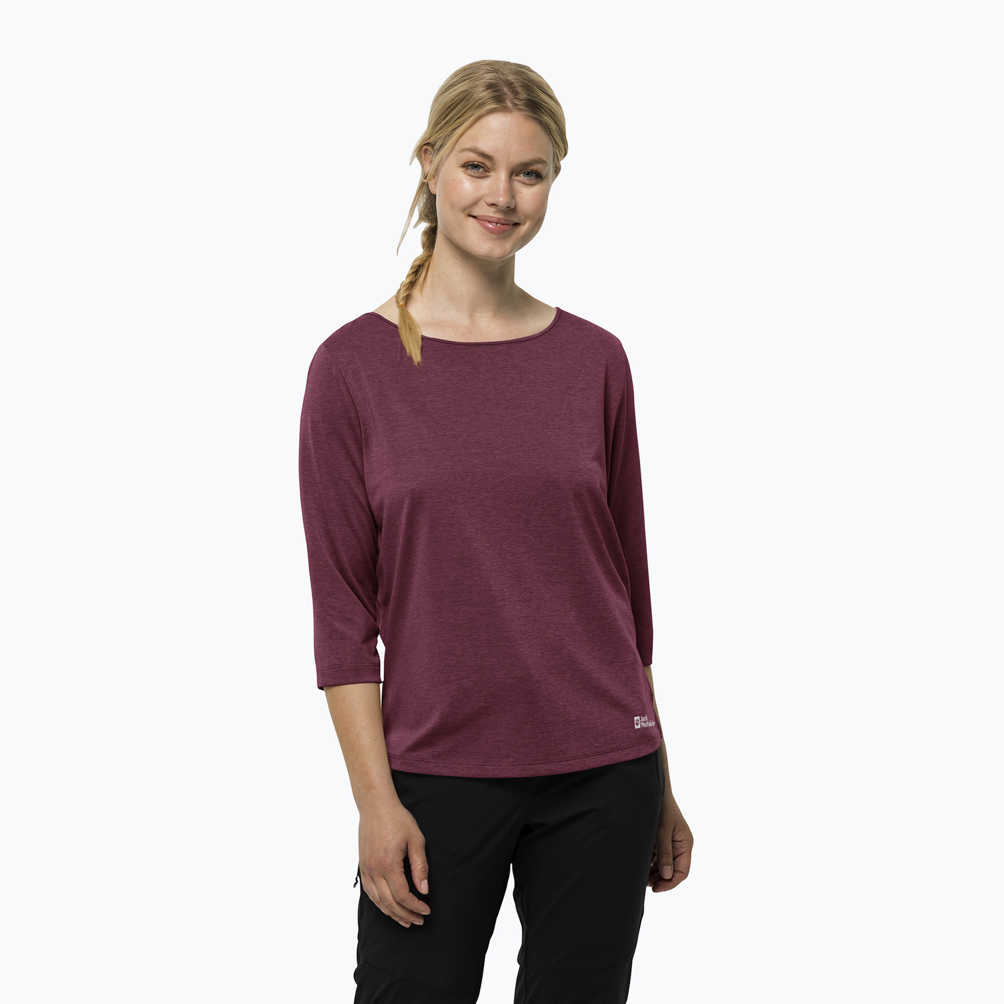 Jack Wolfskin Damen-Trekking-T-Shirt Jwp 3/4 rot 1806655