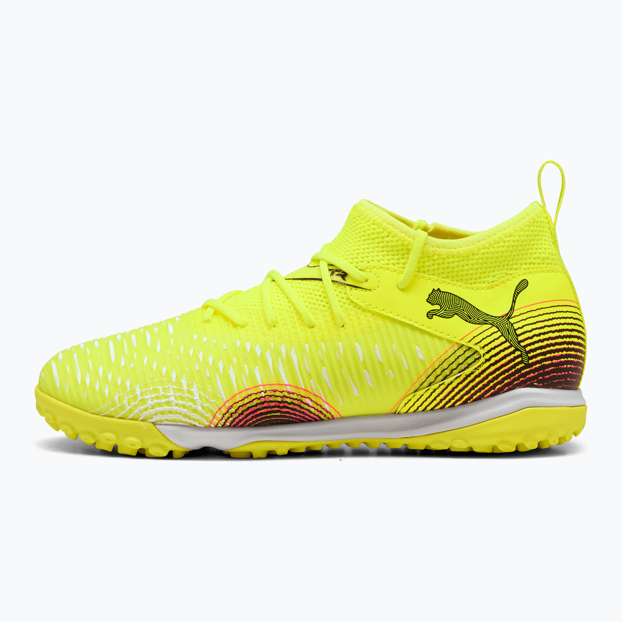 Fußballschuhe Kinder PUMA Future 8 Match TT + Mid yellow alert/ puma black/ sun struck (Future 8 Match TT + Mid Jr 108386 03)