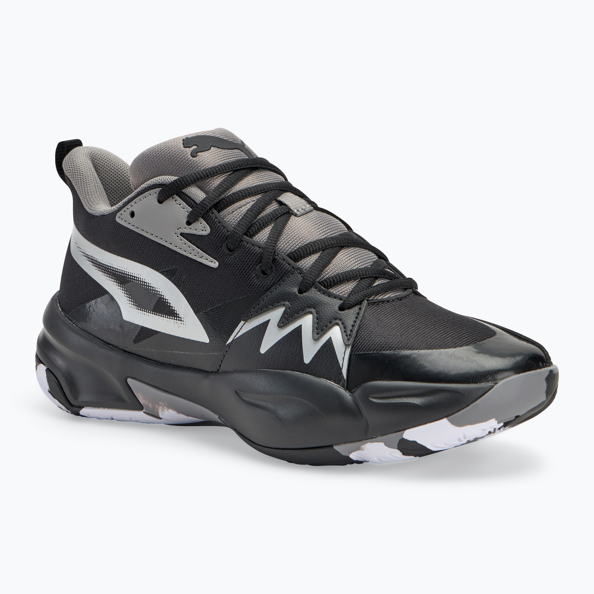 Herren-Basketball-Schuhe PUMA Genetics puma schwarz/stormy slate (Genetics 309691)
