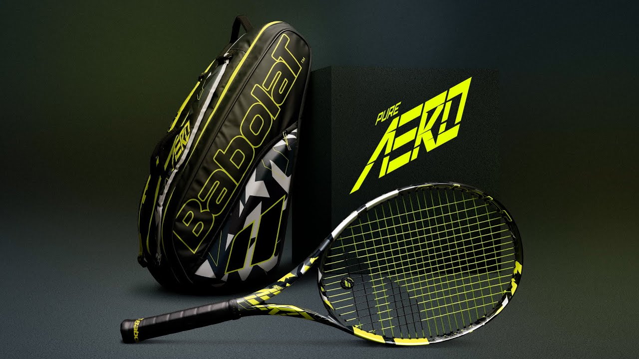 Babolat Pure Aero Junior 25 Kinder-Tennisschläger grau-gelb 140468
