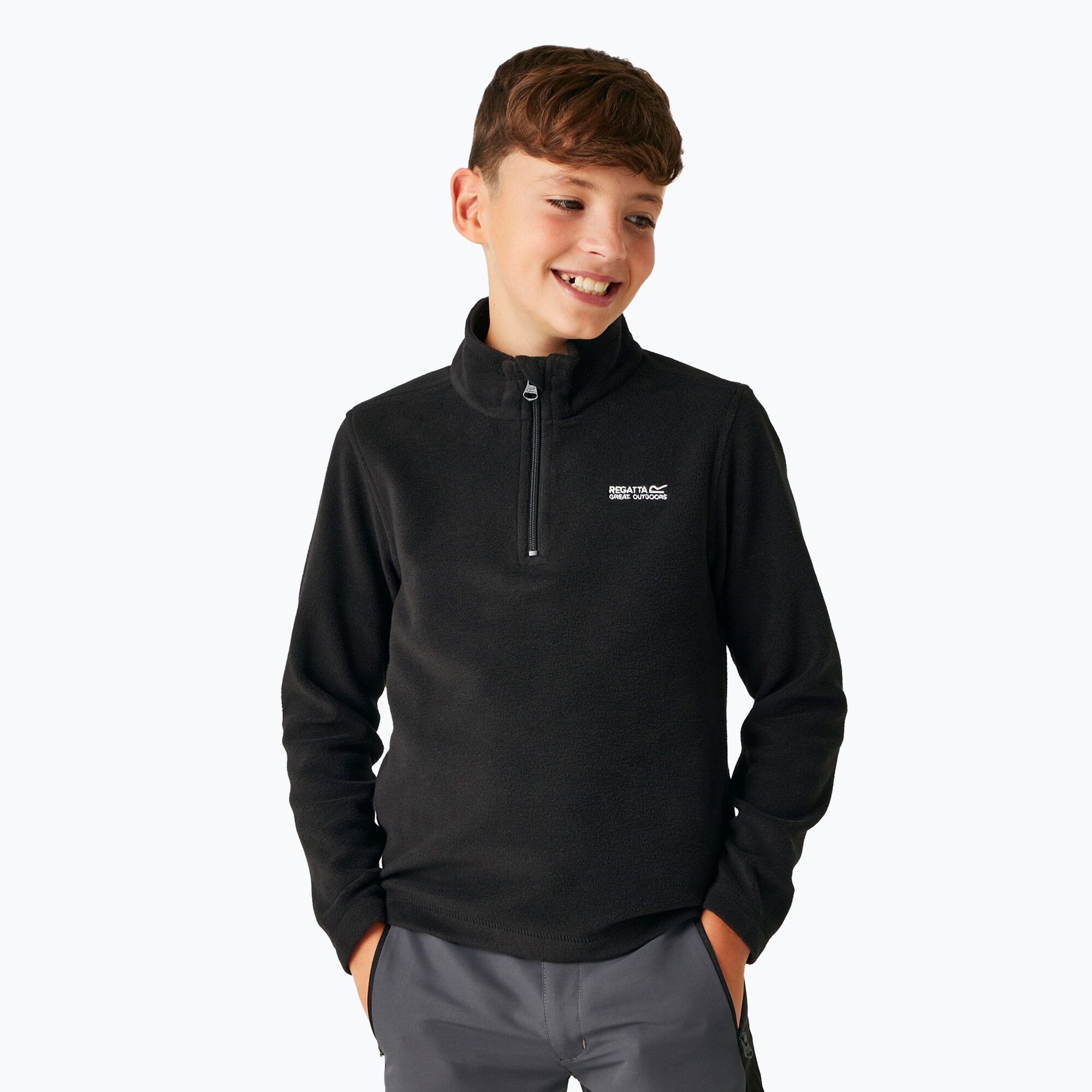 Sweatshrit Hoodie Kinder REGATTA Hot Shot II black (Hot Shot II RKA148-826)