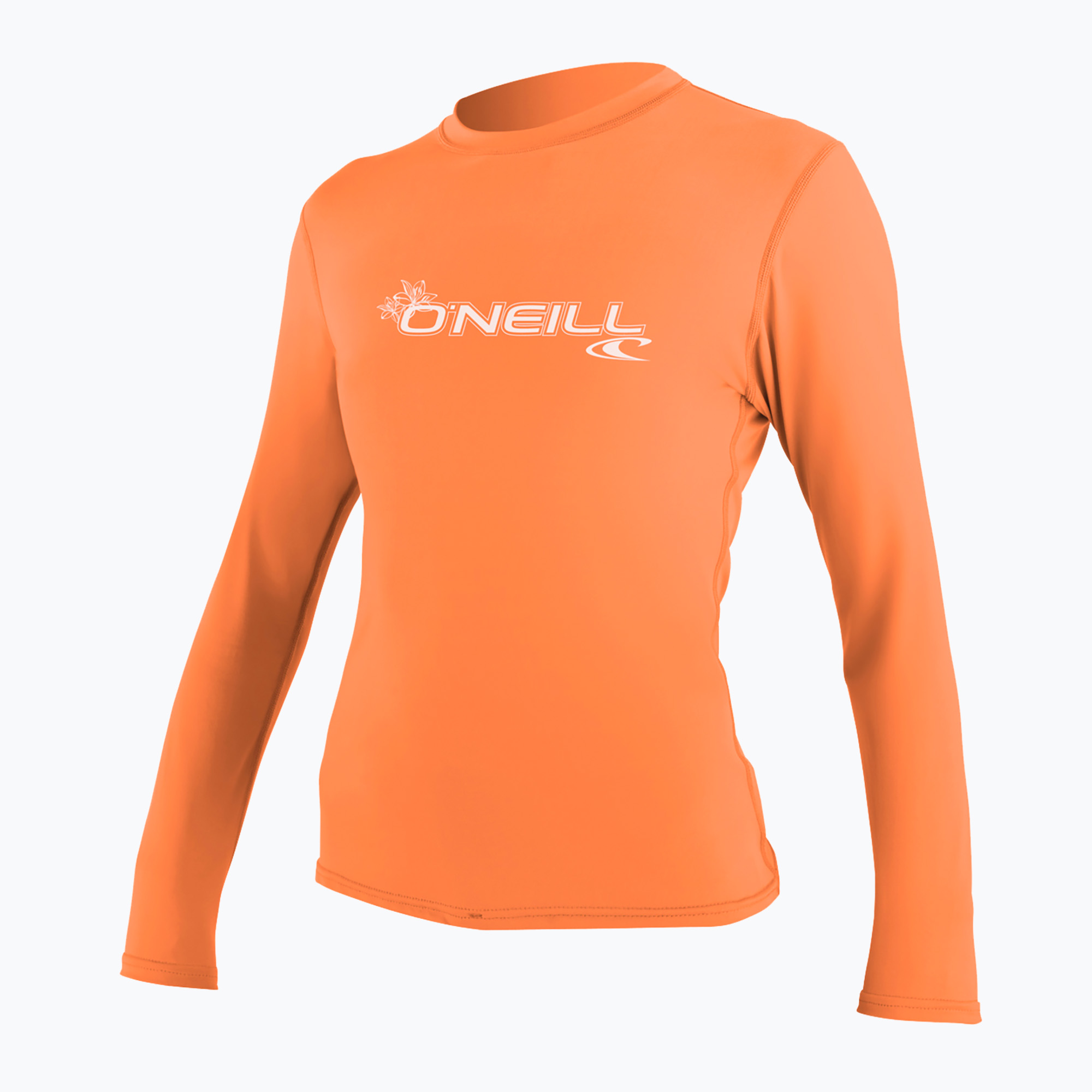 Damenschwimmen Langarmshirt O'Neill Basic Skins Sun Shirt light grapefruit (Basic Skins Sun Shirt 4340-252)