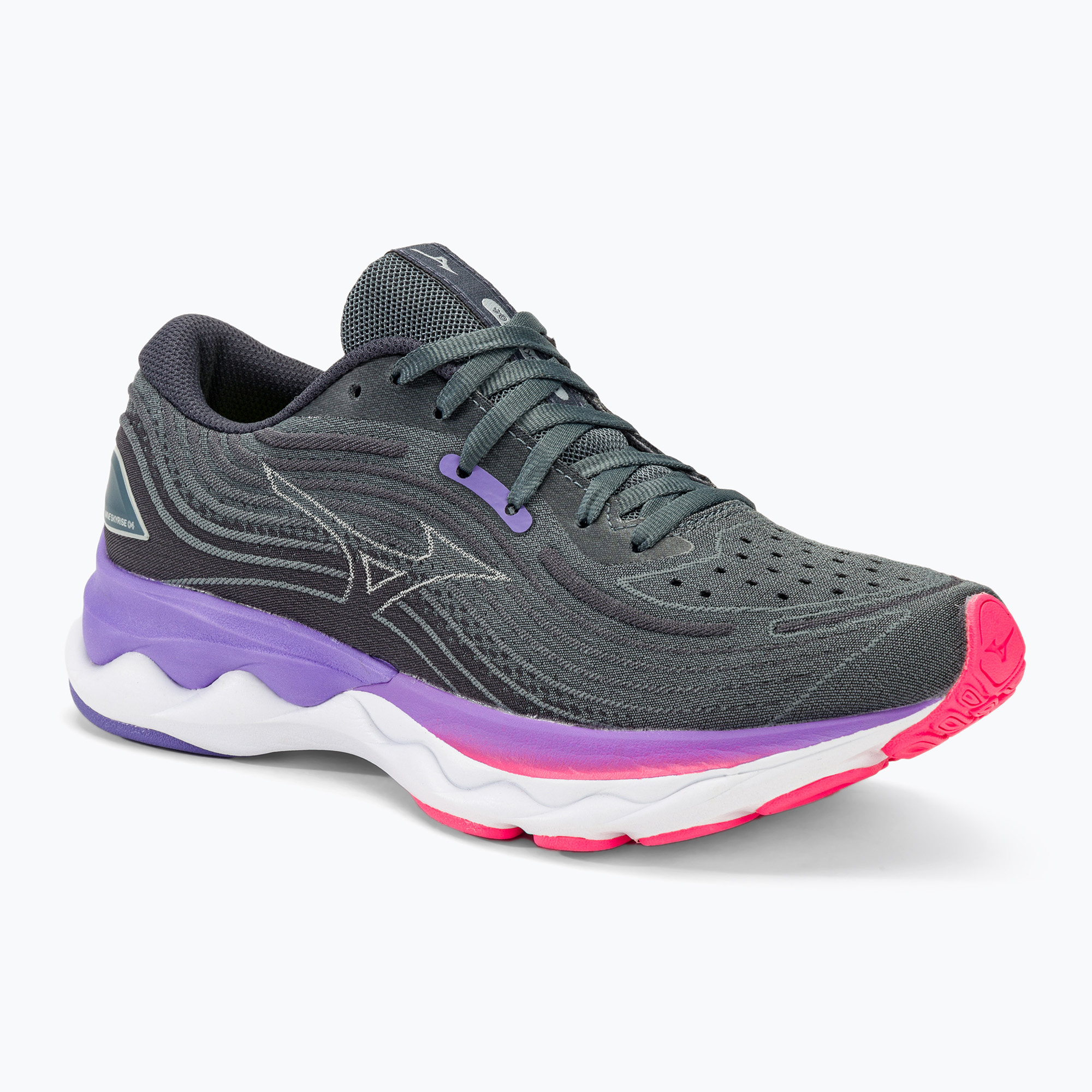 Damen Laufschuhe Mizuno Wave Skyrise 4 Pullover/Peony Blau/Punch (Wave Skyrise 4 J1GD230971)