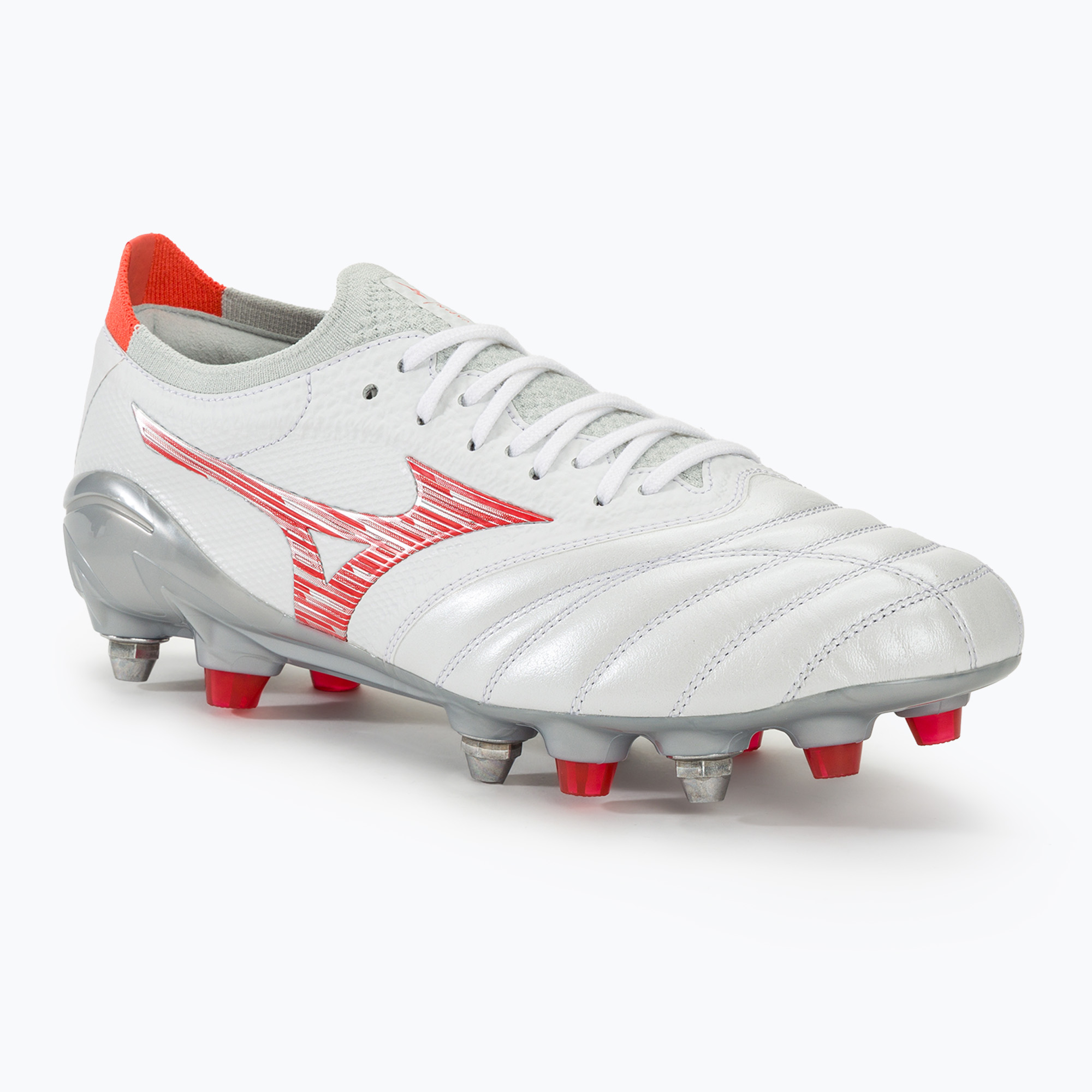 Fußballschuhe Herren Mizuno Morelia Neo IV Β Japan Mix white/radiant red/hot coral