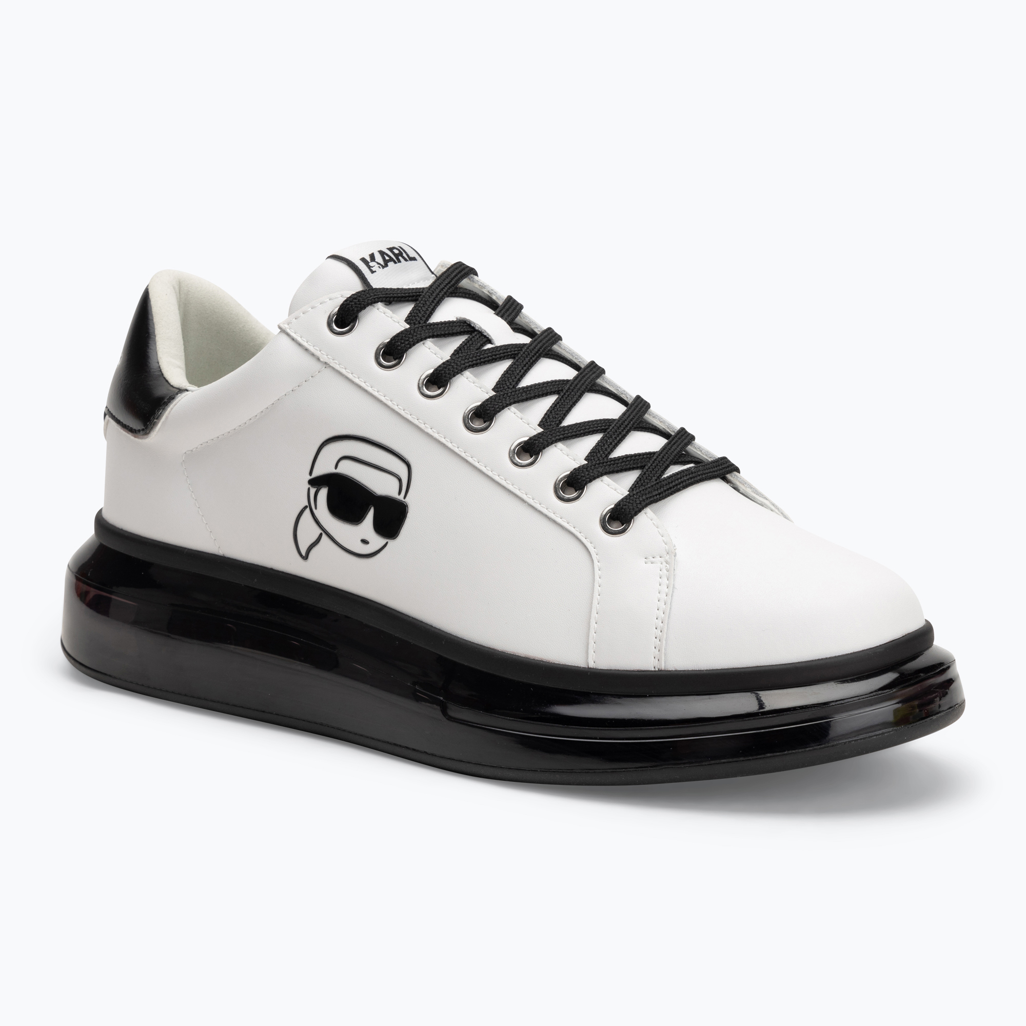 Herrenschuhe KARL LAGERFELD Kapri Kushion Outline Nft white leather w/black (Kapri Kushion Outline Nft KL52630N 010)