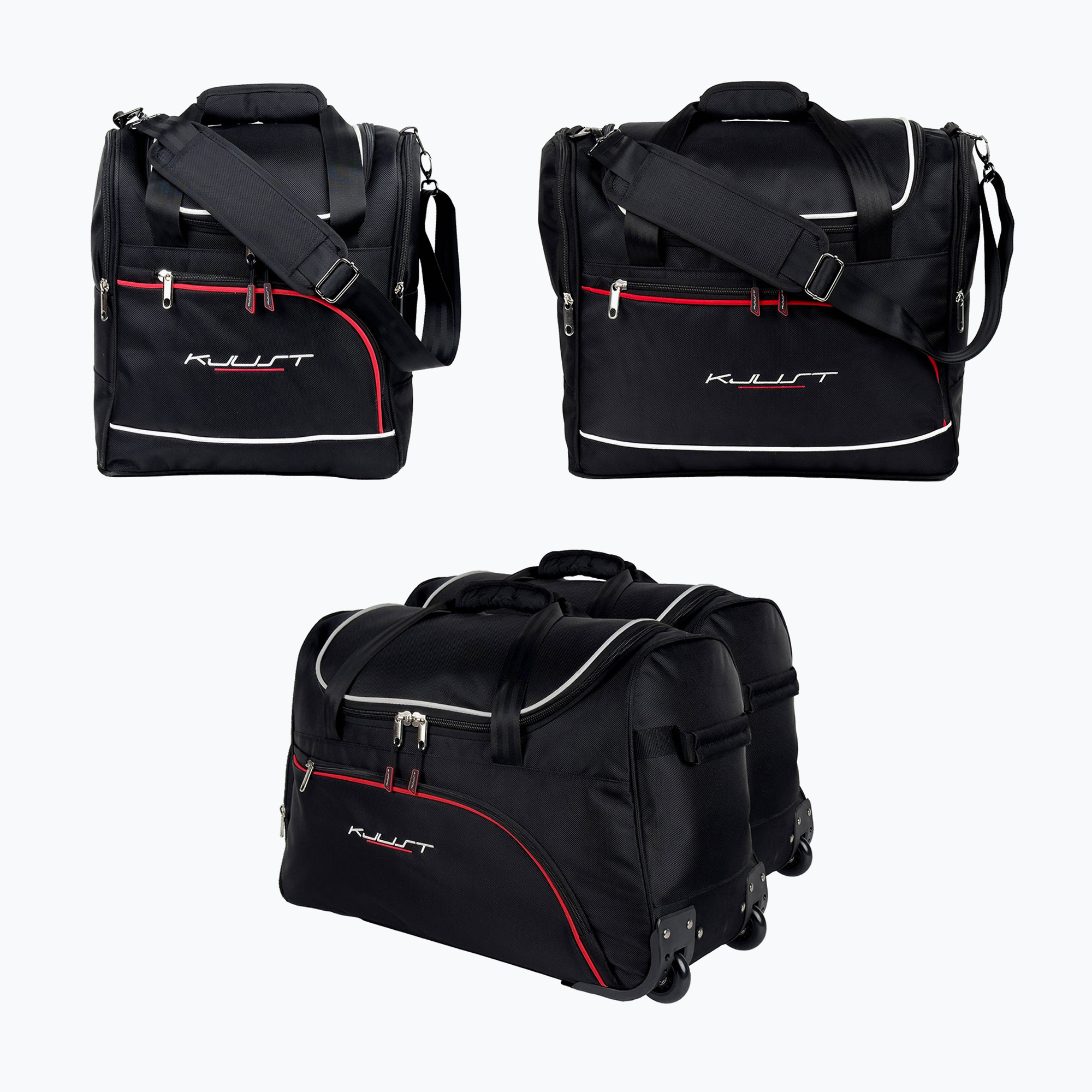 Gepäckträgertaschen-Set KJUST Subaru Xv 2012-2017 4 Stk. Schwarz (Subaru Xv 7038014)
