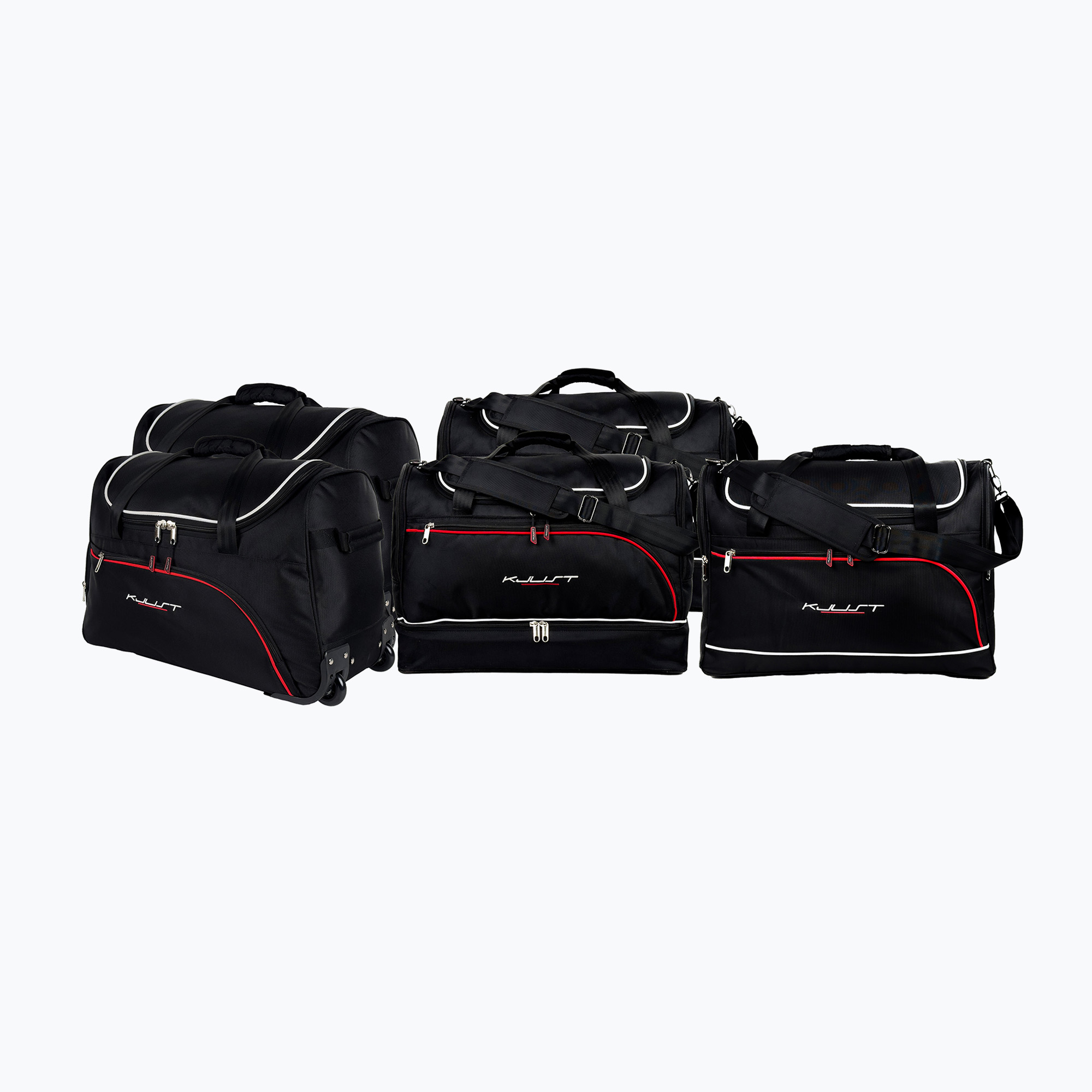 Gepäckträgertaschen-Set KJUST Audi A7 Sportback 2010-2017 5 Stk black