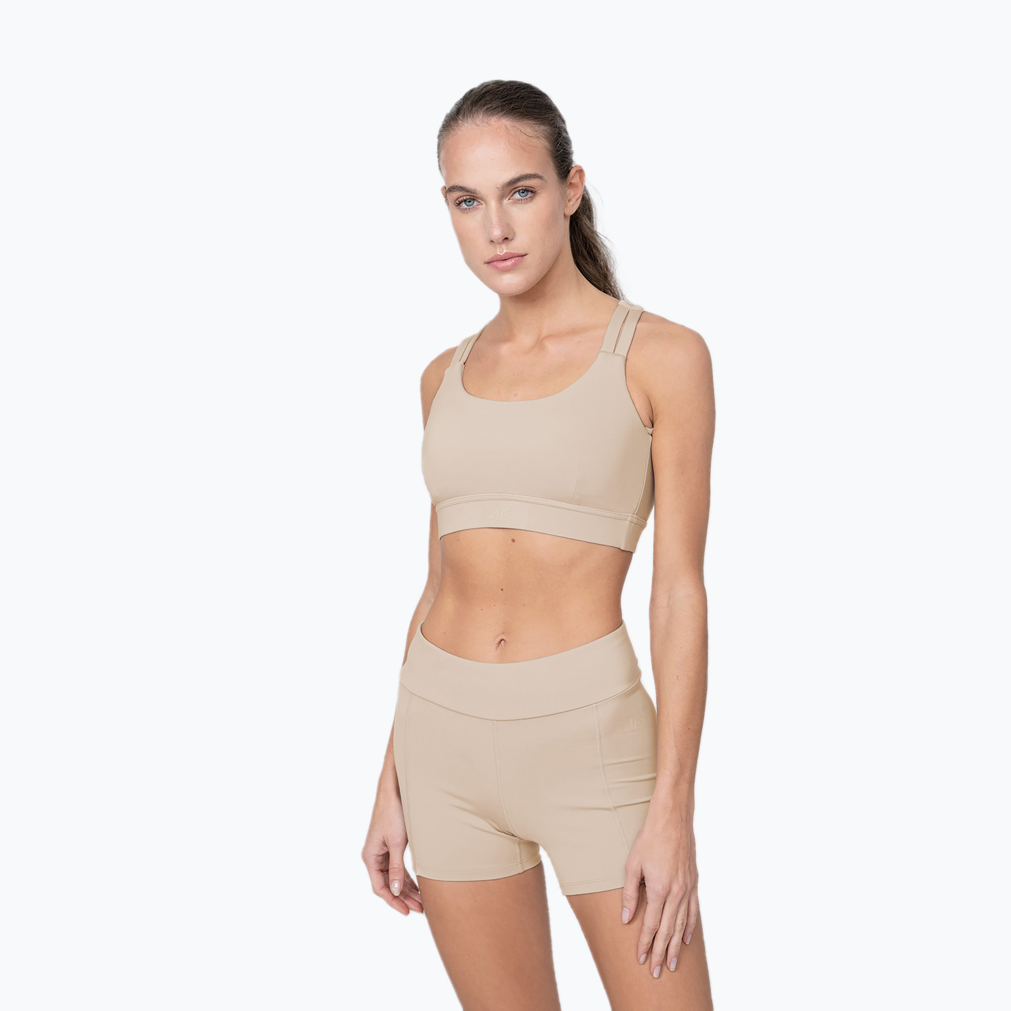 Damen Yoga-Top 4F H4Z22-STAD016 beige (H4Z22-STAD016)