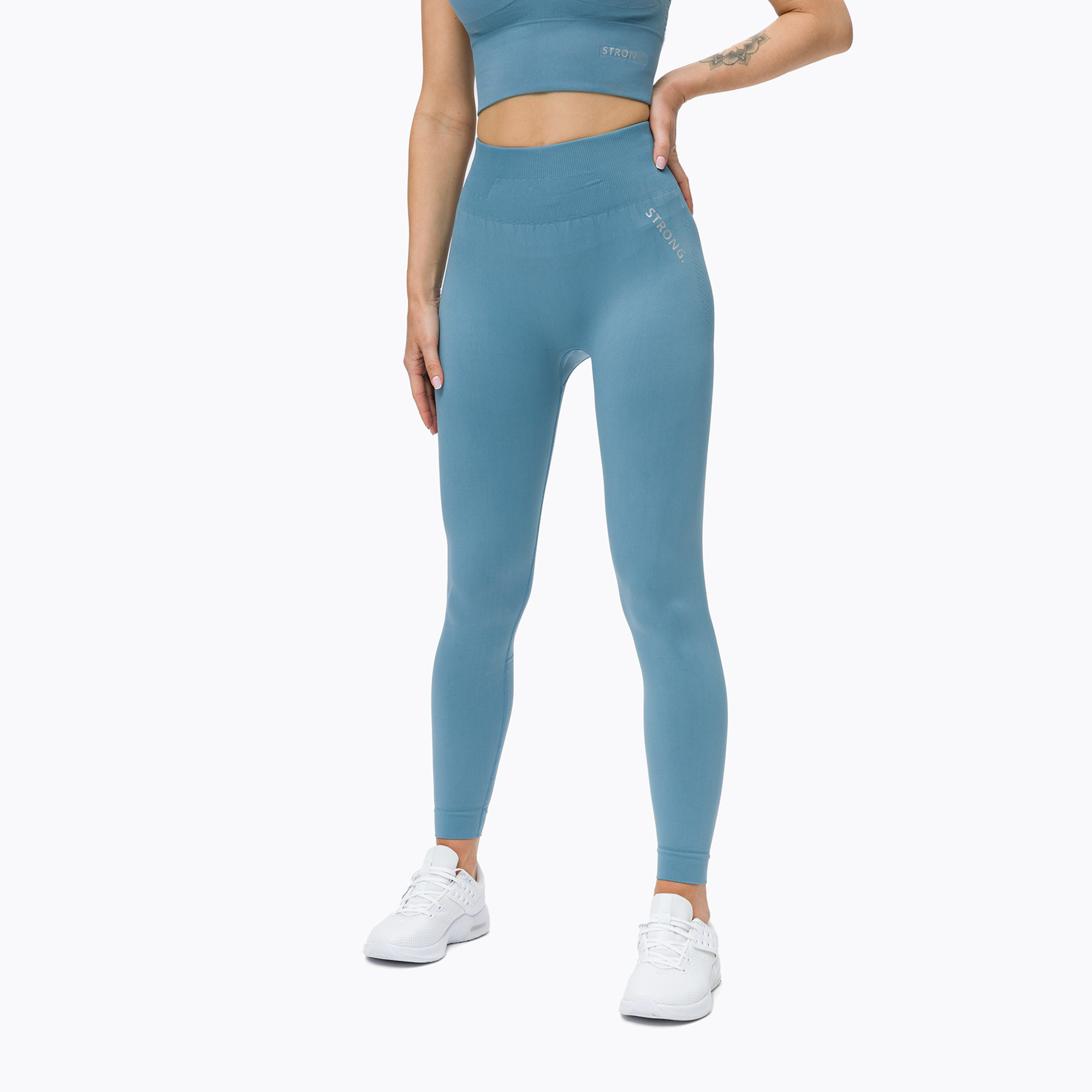 Nahtlose Damen Leggings STRONG POINT Shape & Comfort Push Up blau 1129 (Shape & Comfort Push Up 1129)