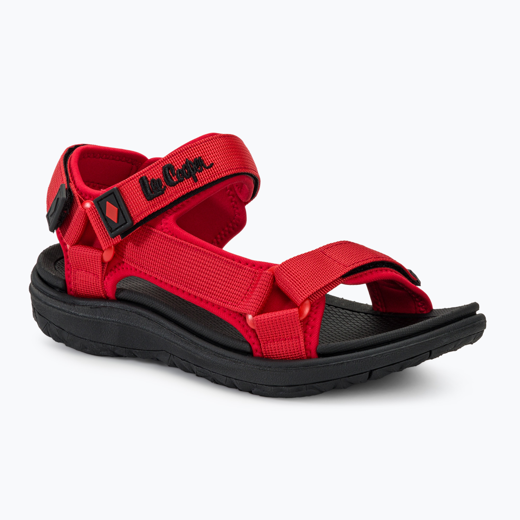 Lee Cooper Damen Sandalen LCW-24-34-2616L schwarz / rot (LCW-24-34-2616L)