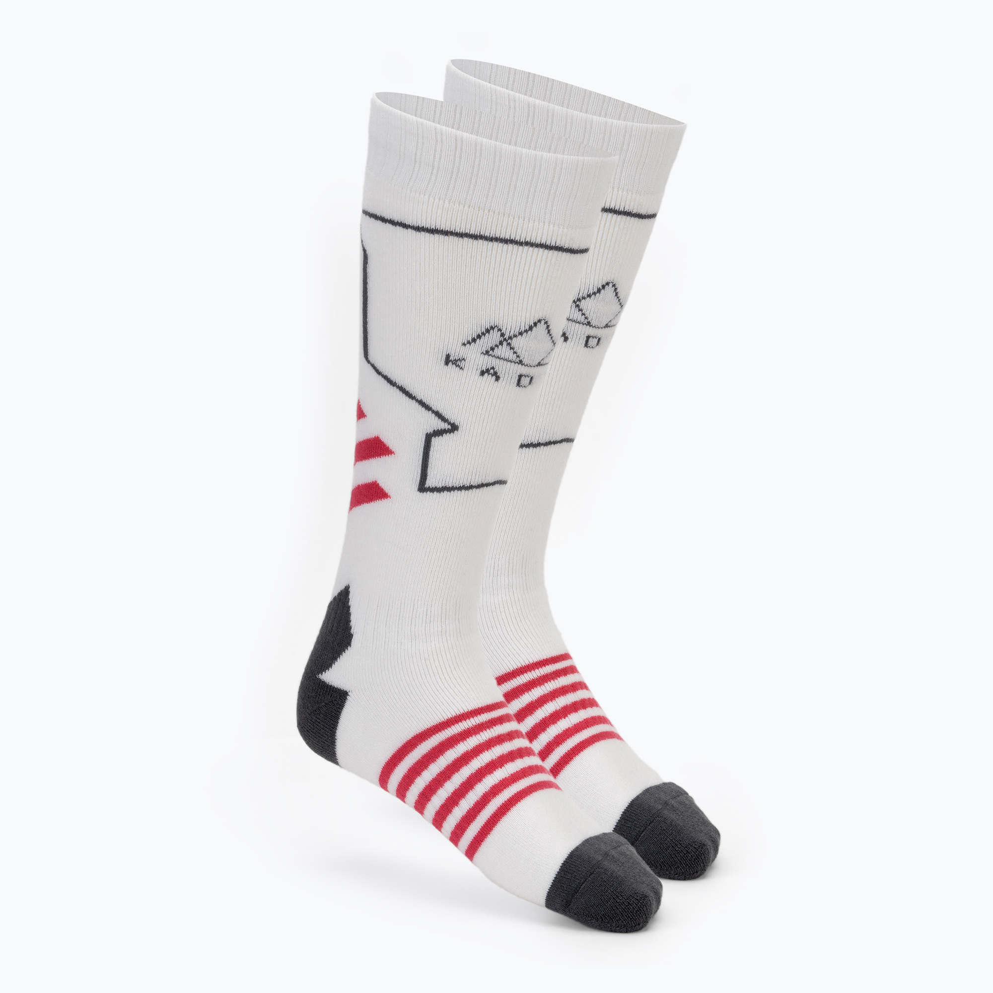 Damenskisocken KADVA Skio W weiß/rosa (Skio W KDV-B4AP046-WHT)