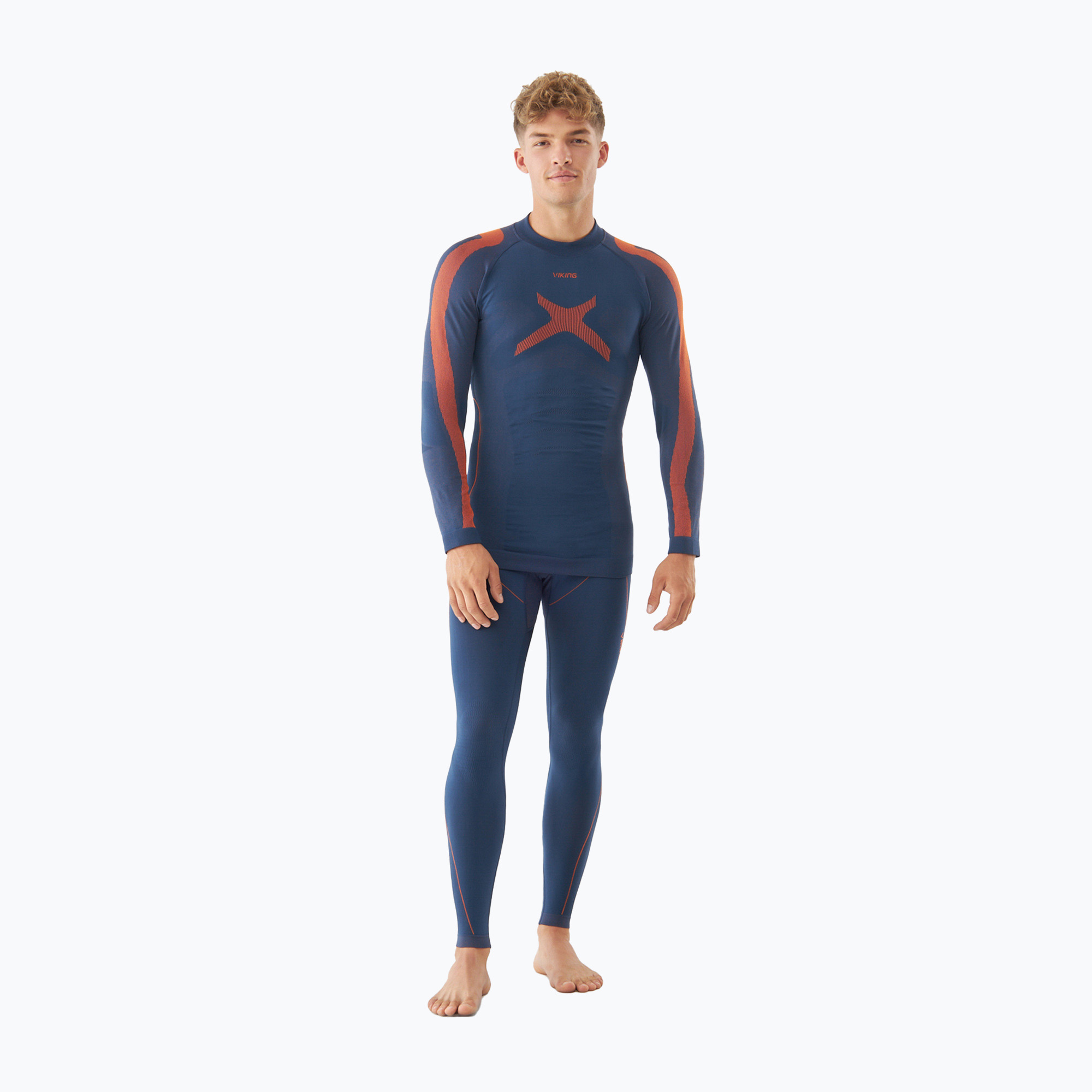 Herren Thermounterwäsche Viking Primeone navy/orange (Primeone 500/25/7756)