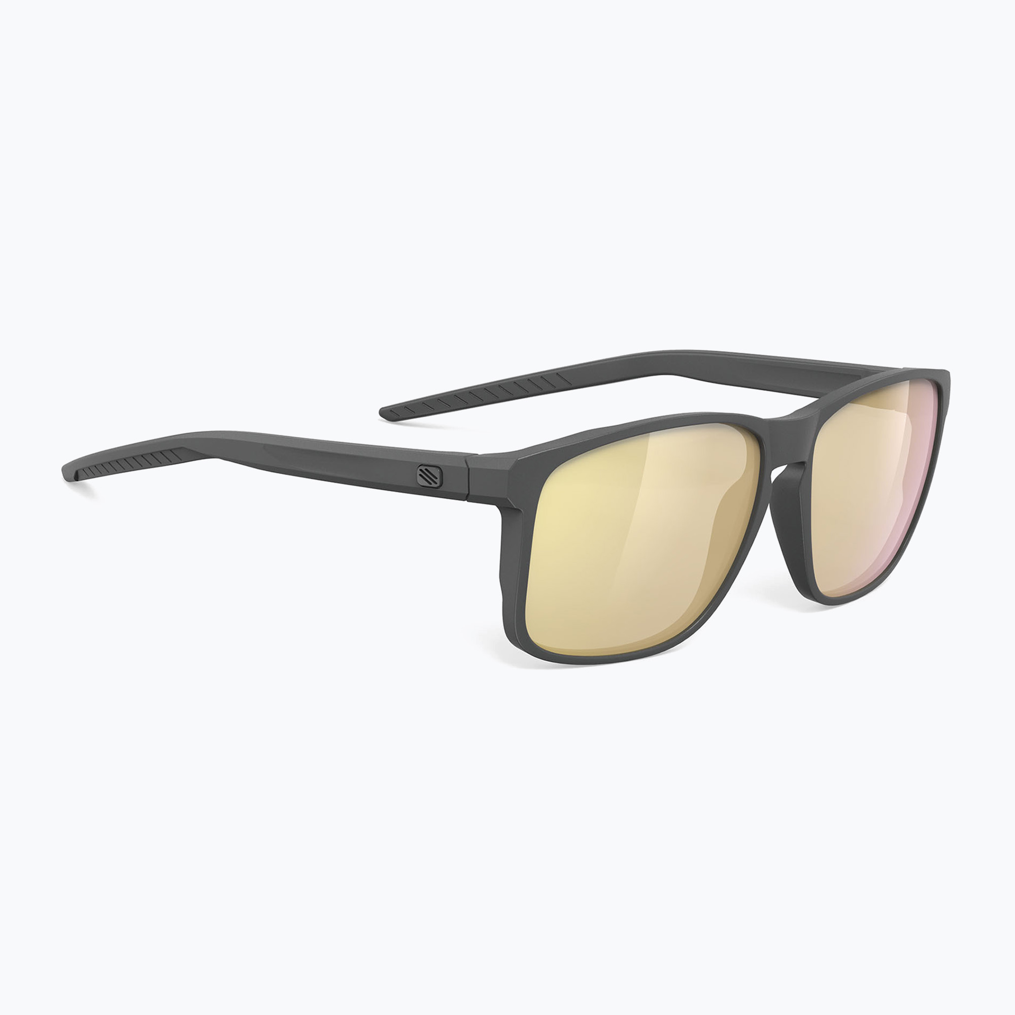 Sonnenbrille Rudy Project Overlap multilaser gold/charcoal matte (Overlap SP775738-0000)