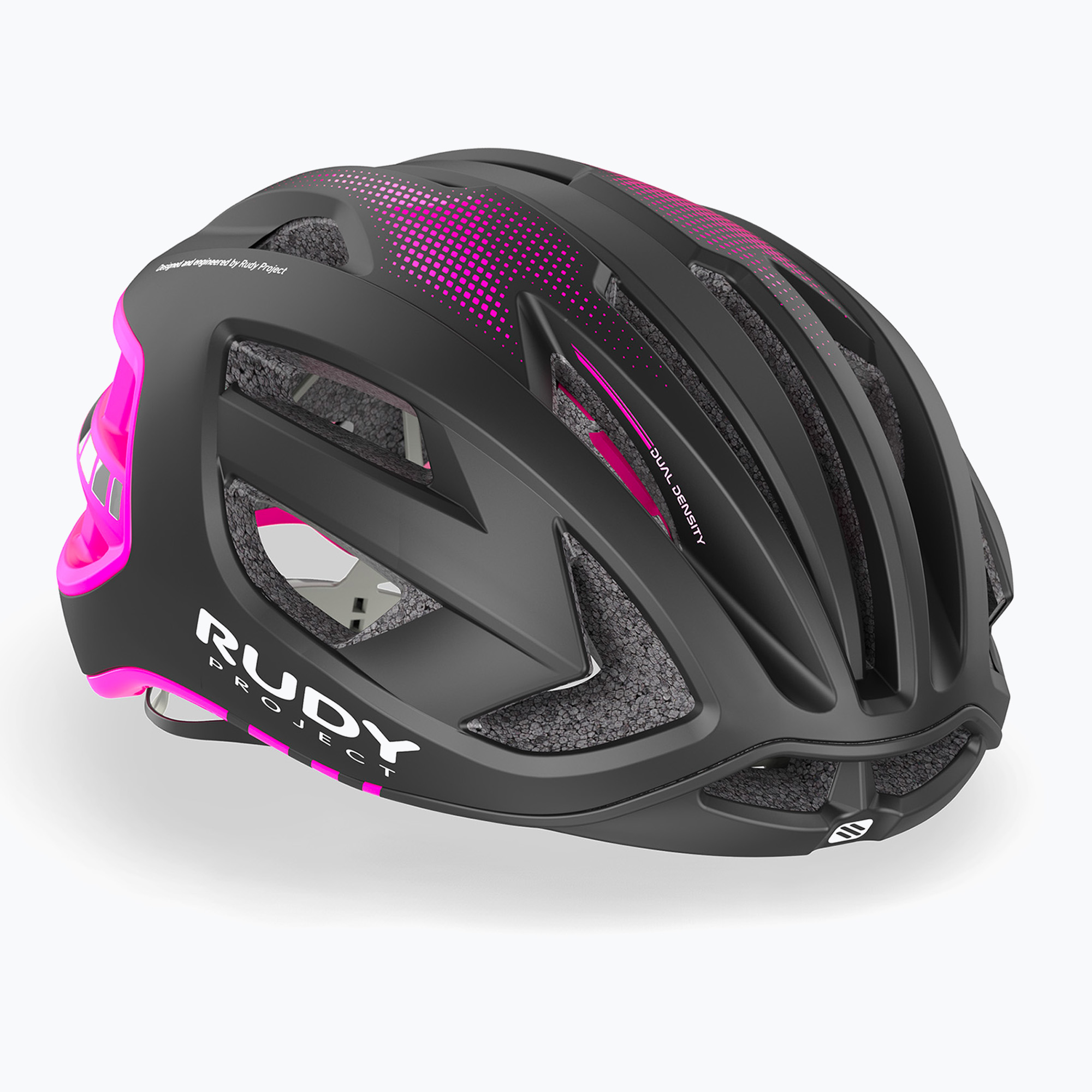 Rudy Project Egos schwarz/rosa fluo matte Fahrradhelm (Egos HL780142)
