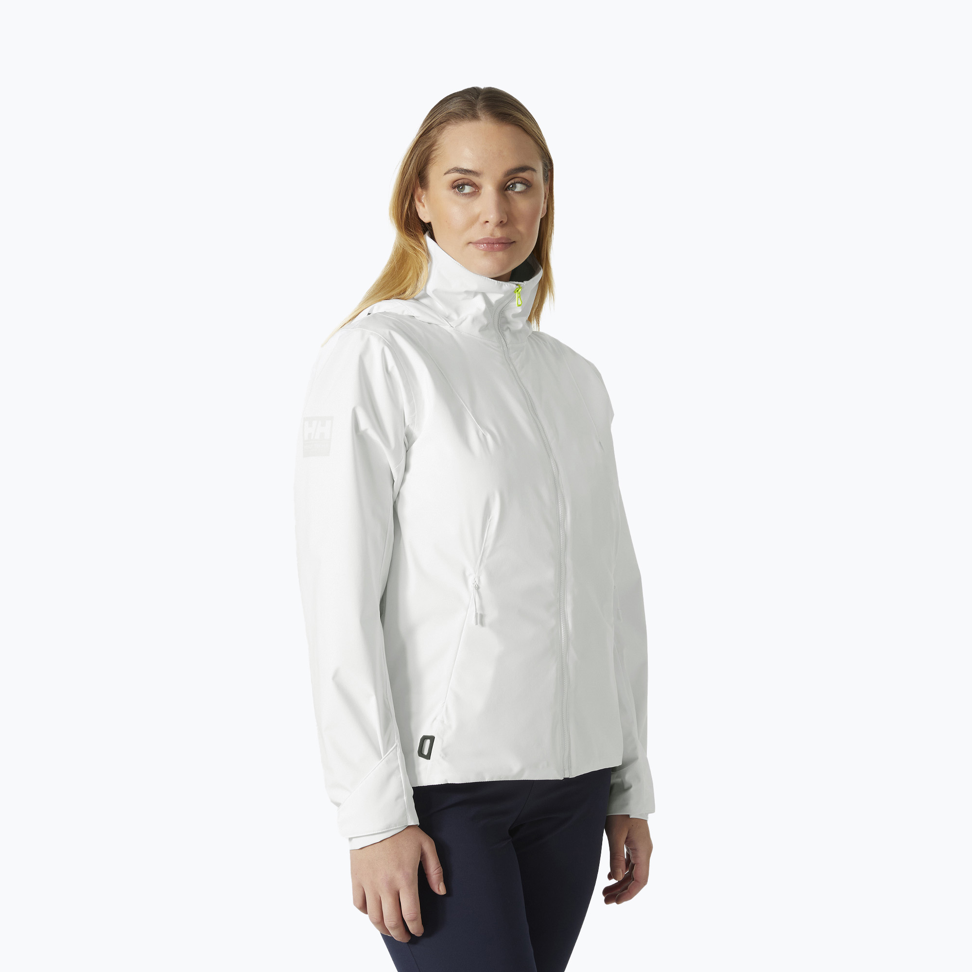 Damen Segeljacke Helly Hansen HP Racing Lifaloft Hood weiß (HP Racing Lifaloft Hood 34268_001)