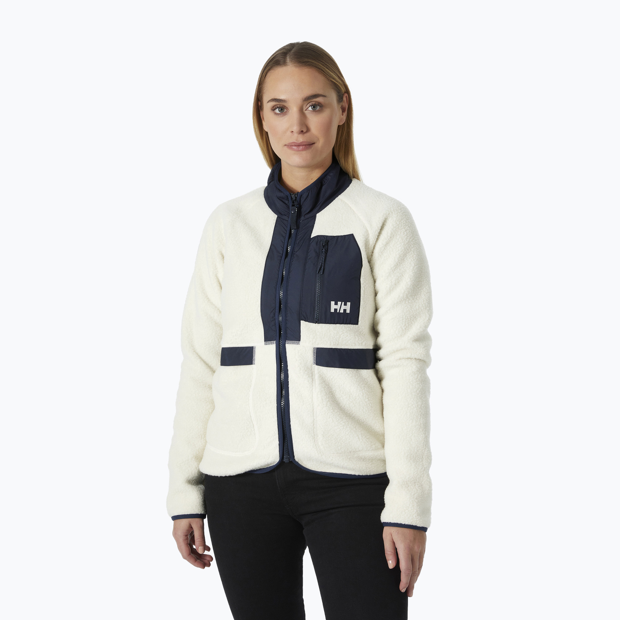 Damen-Trekking-Sweatshirt Helly Hansen Aurora Pile creme (Aurora Pile 54014_034)
