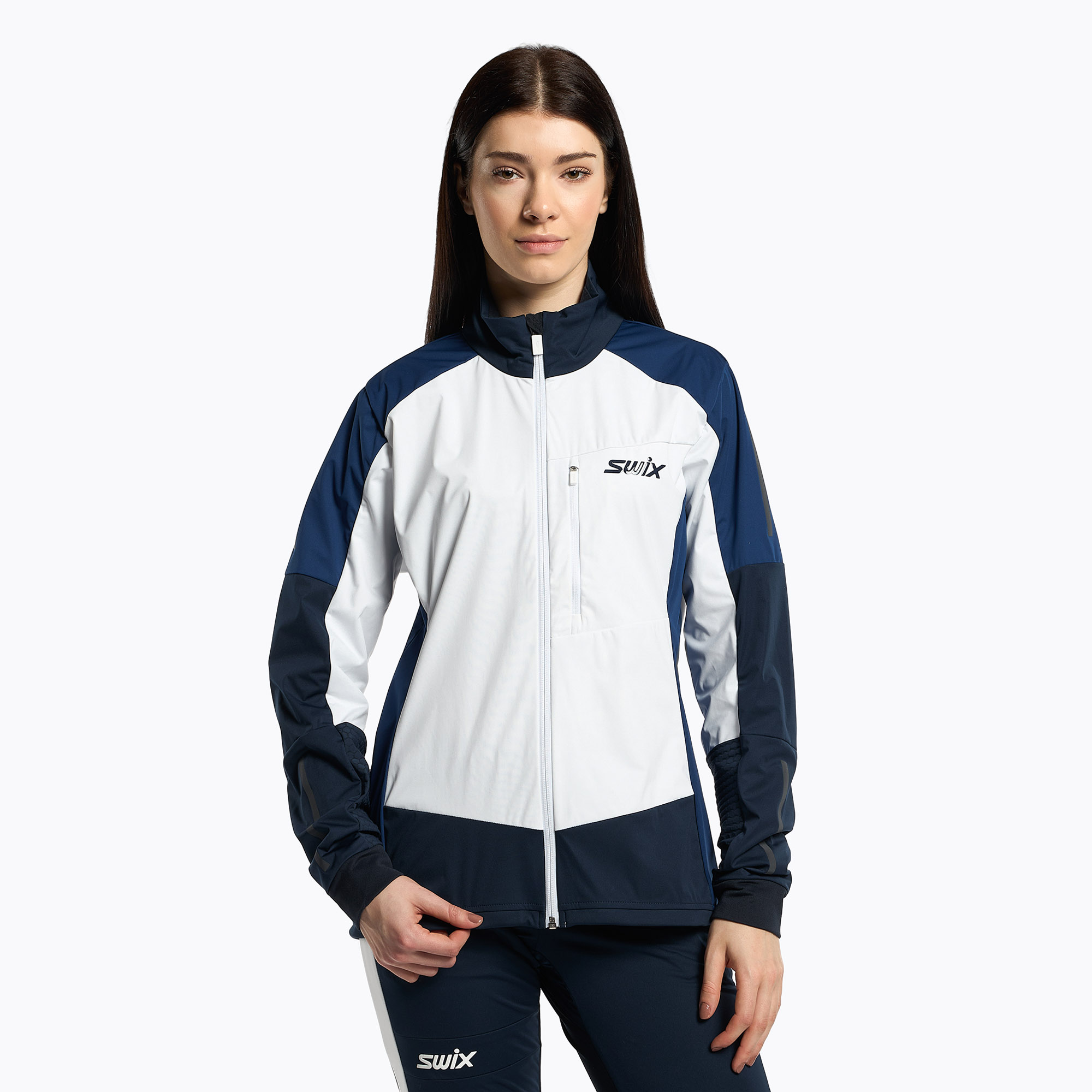 Skijacke Damen Swix Dynamic weiß-blau (Dynamic 12591-99990-S)