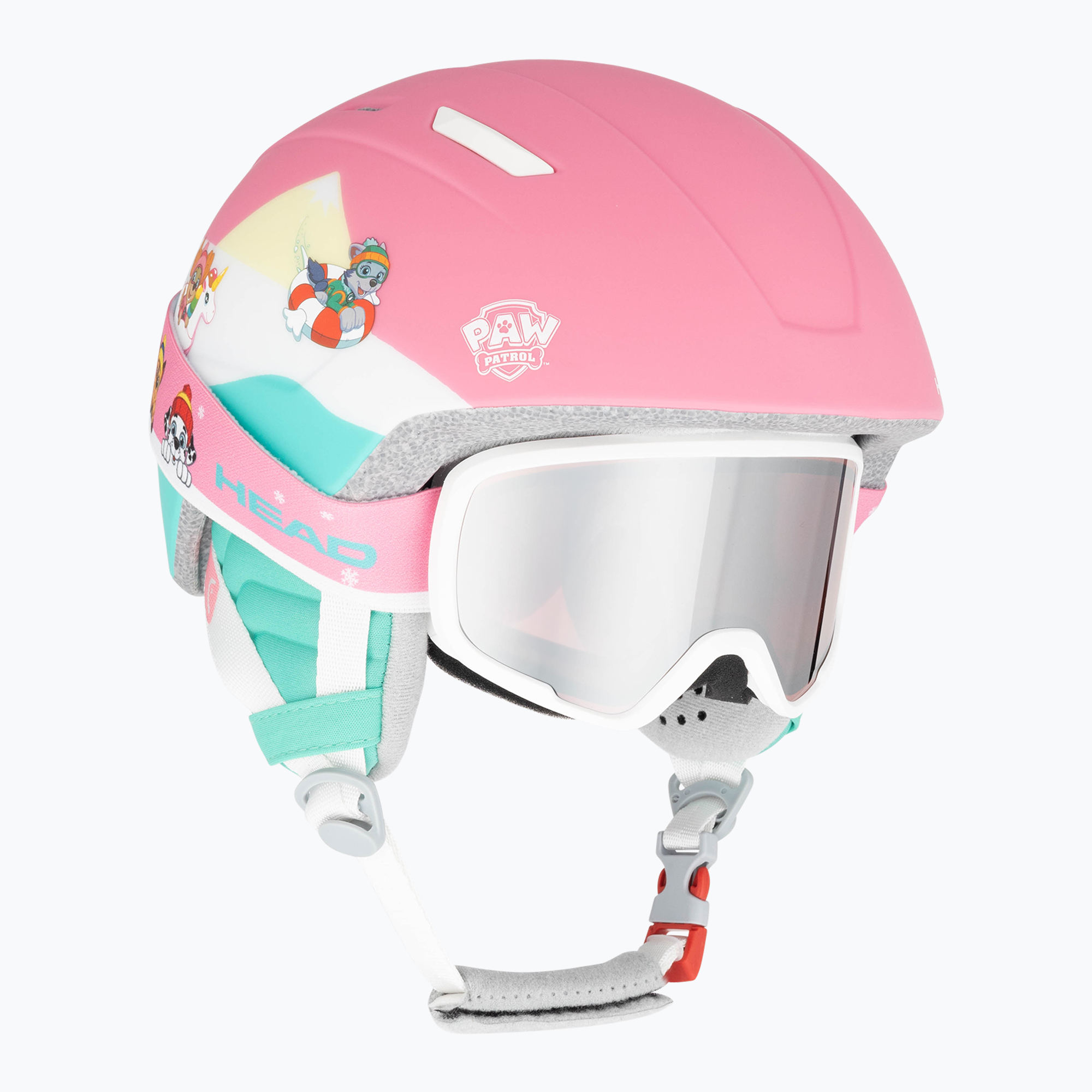 Kinderskihelm HEAD Maja Set Paw + Brille rosa (Maja Set Paw Jr 328523)