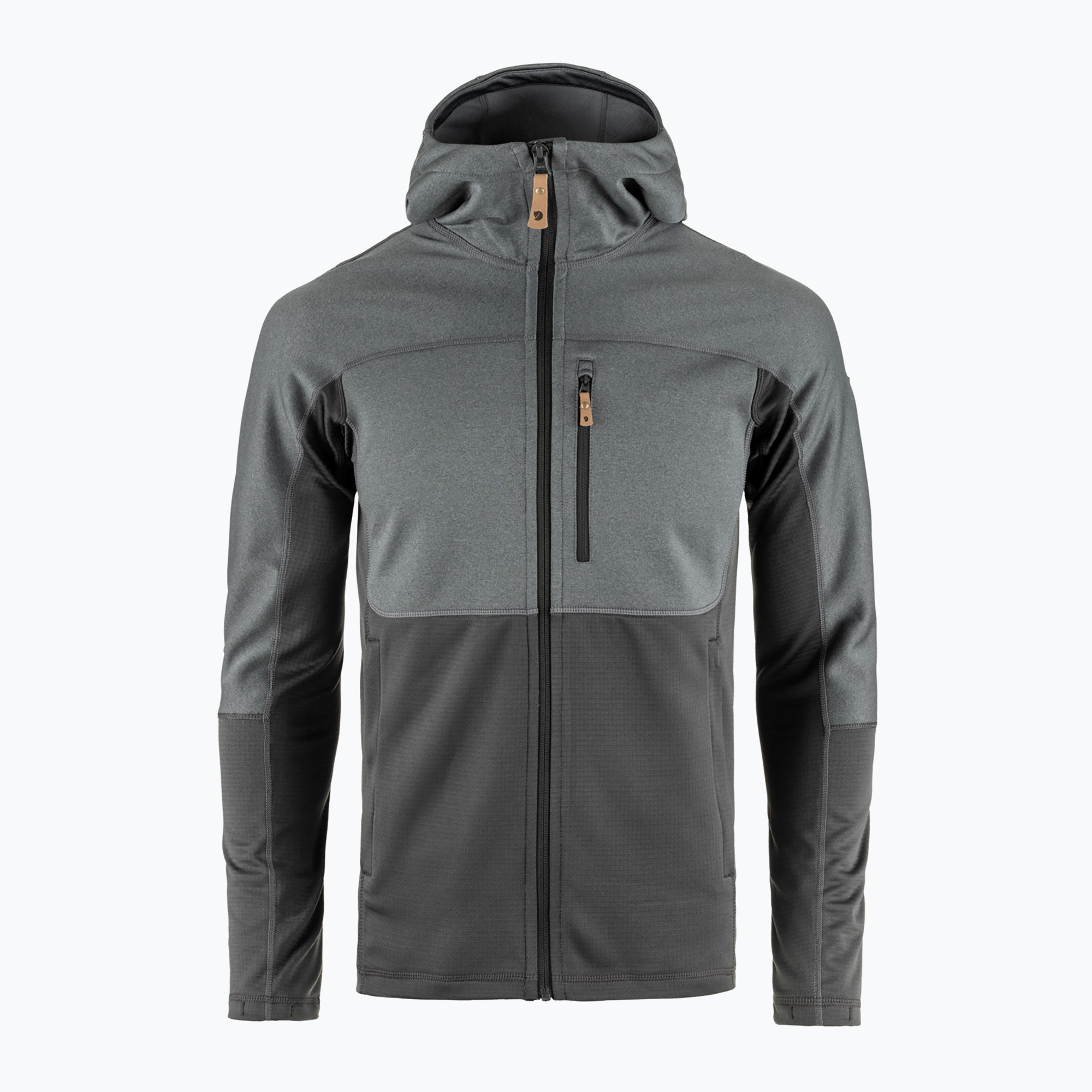 Trekking Hoodie Sweatshirt Herren Fjällräven Abisko Trail Fleece iron grey/ grey (Abisko Trail Fleece F82257)