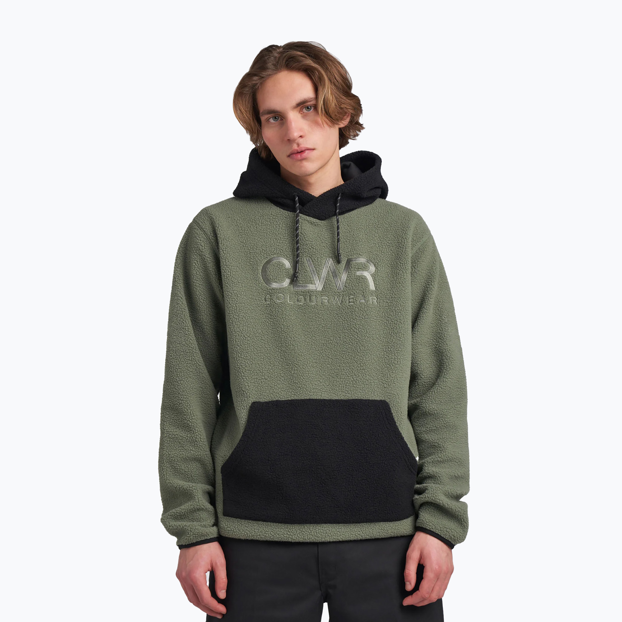 Hoodie Herren Colourwear Teddy Hood 2.0 dk sage (Teddy Hood 2.0 7010304630)