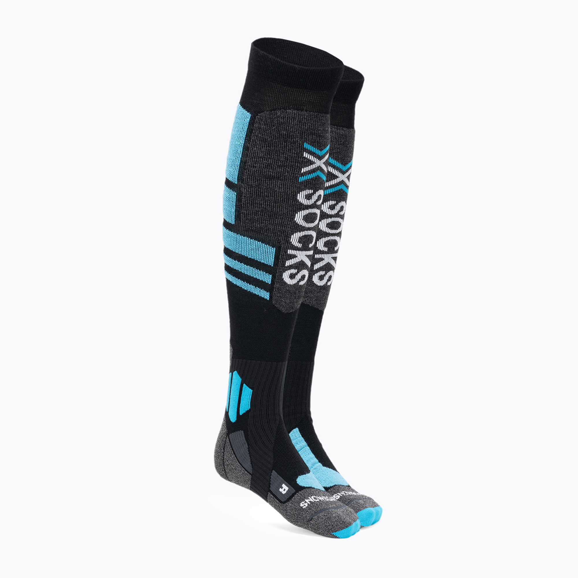 Snowboard Socken X-Socks Snowboard 4.0 schwarz/grau/kaltblau (Snowboard 4.0 XSWSSNW20U)