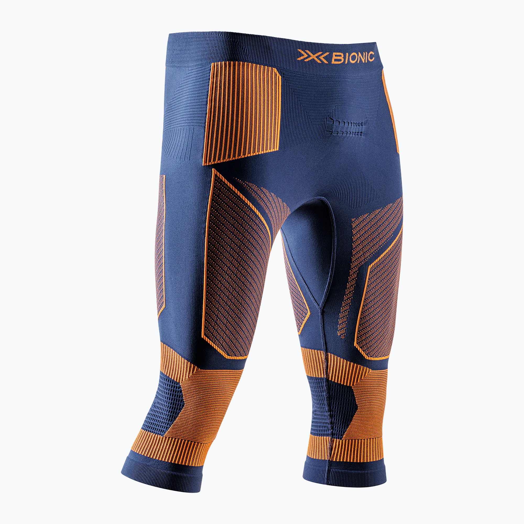 Thermo Hose Herren X-Bionic Energy Accumulator Light Pants 3/4 marine/orange (Energy Accumulator Light Pants 3/4 EAWPQ2W24M)