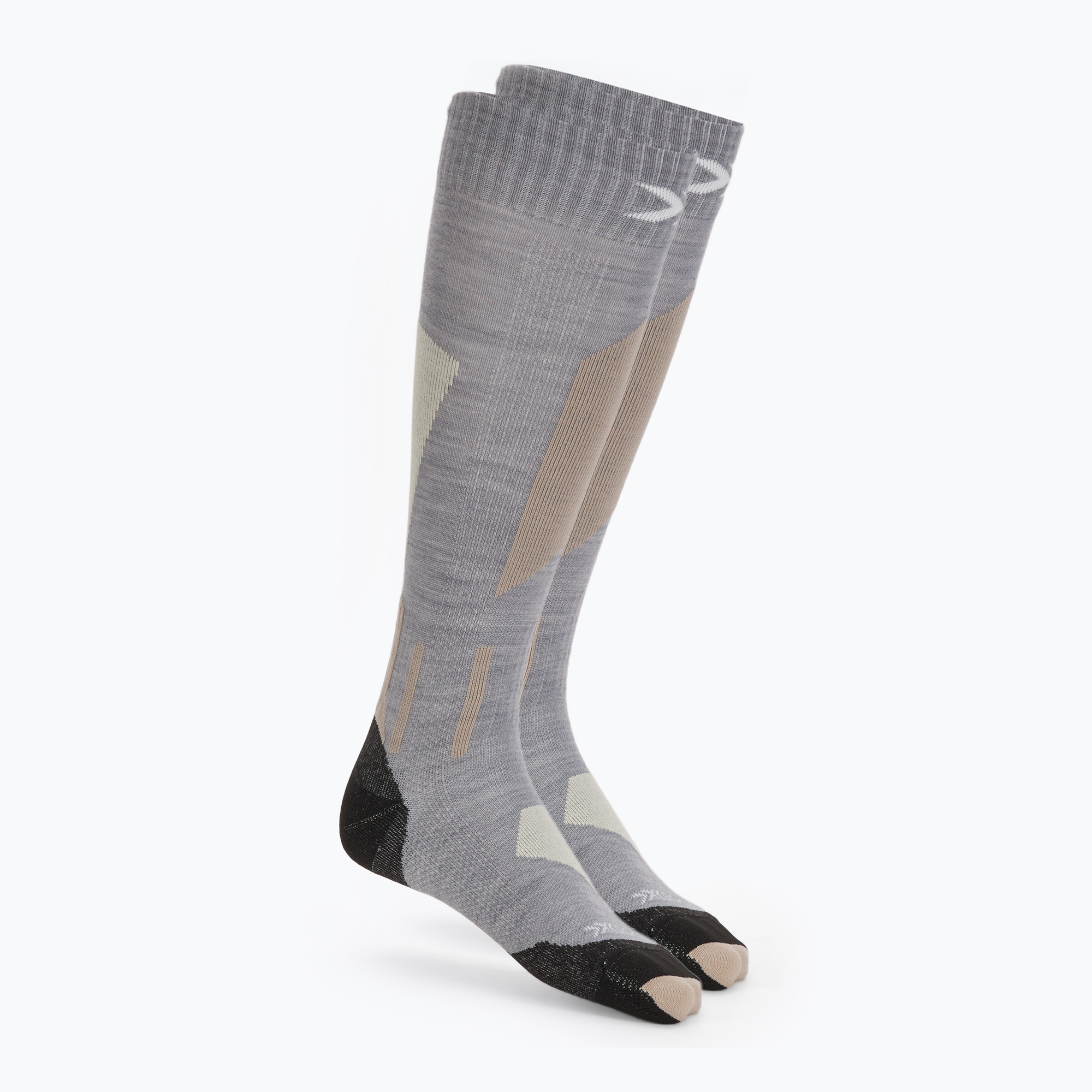 Skisocken X-Socks Ski Discover Merino Otc seal grey/light sand (Ski Discover Merino Otc WYDMW24U)