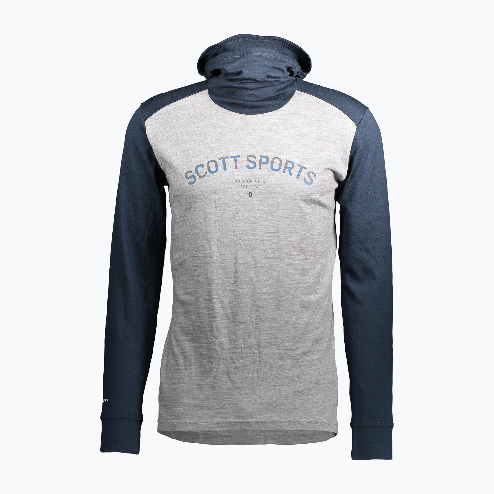 Thermoaktiver Hoodie Herren SCOTT Defined Merino Hoody dark blue/light grey melange (Defined Merino Hoody 283796)