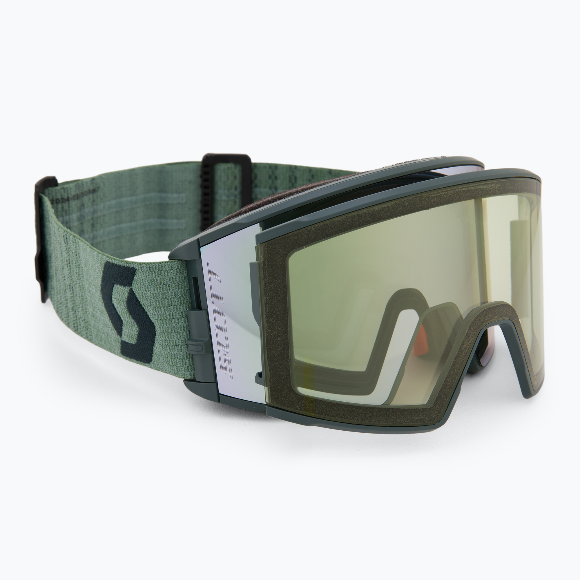 Skibrille SCOTT React AMP Pro soft green/black/amp pro white chrome/pro green (React AMP Pro 414504)
