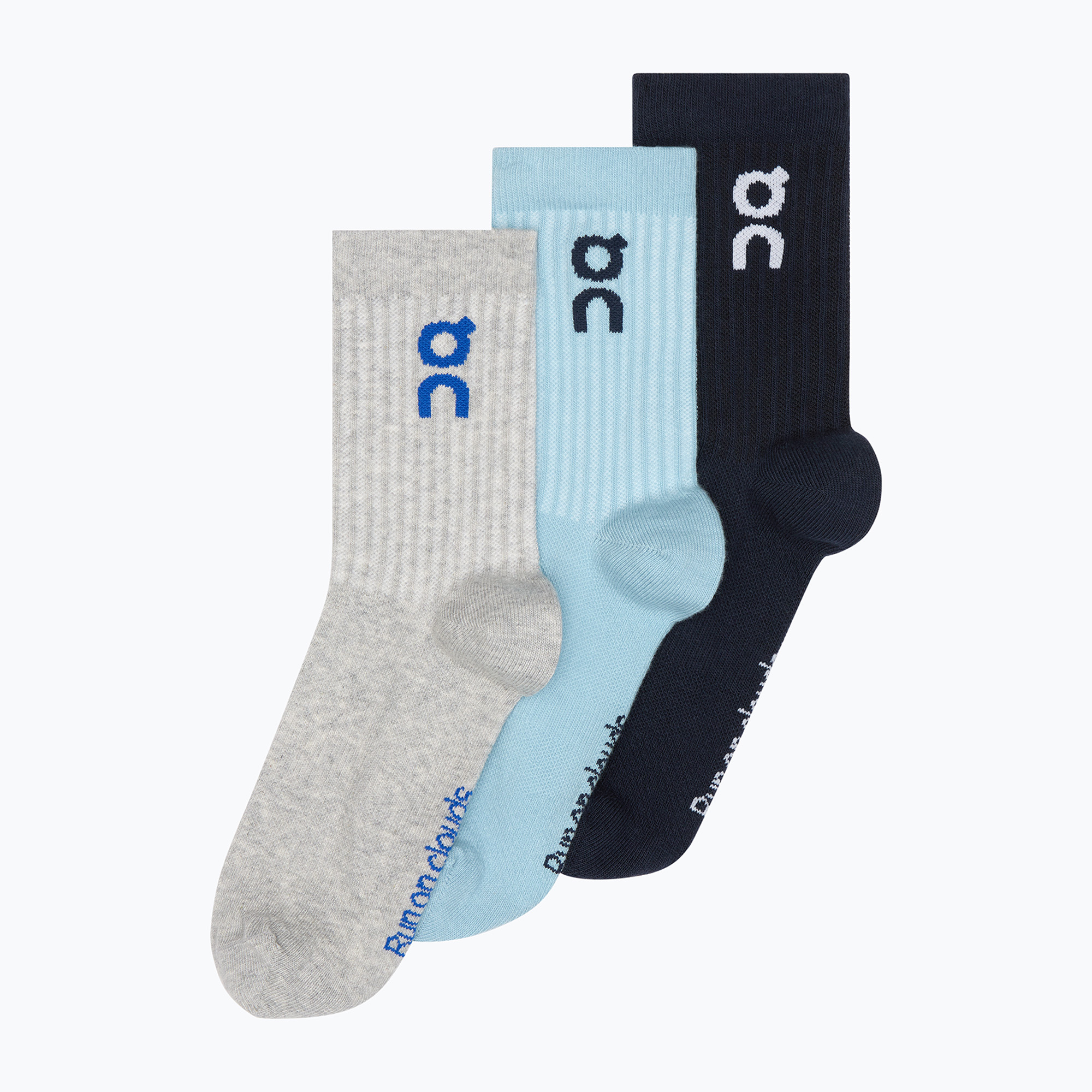 Socken On Running Logo High 3 Paar wash/navy