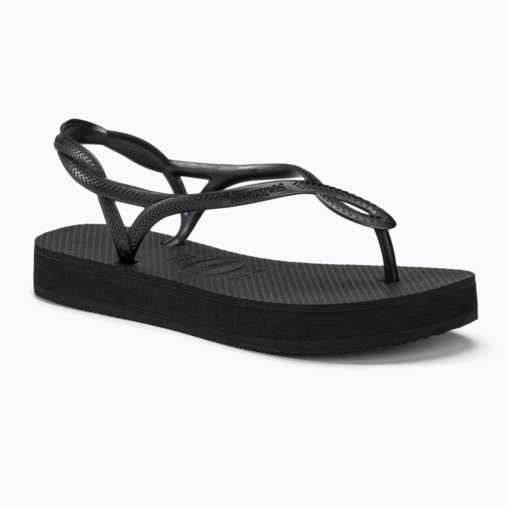 Damen Sandalen Havaianas Luna Flatform schwarz (Luna Flatform H4148600)