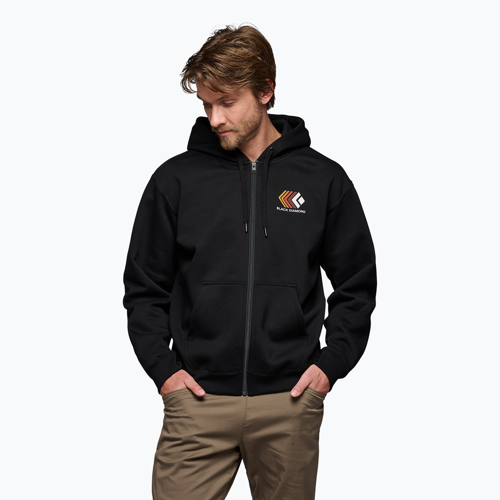 Men's Black Diamond Faded Full Zip Hoody schwarz (Faded Full Zip Hoody AP752439)