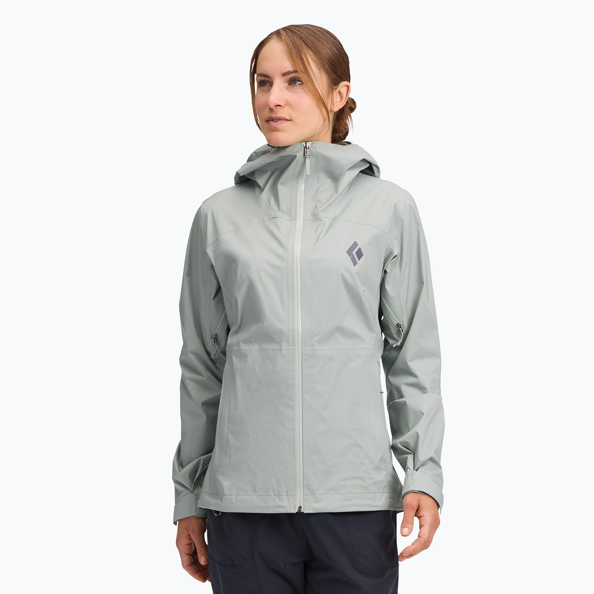 Damen Regenjacke Black Diamond Fineline Stretch agave (Fineline Stretch AP745041)