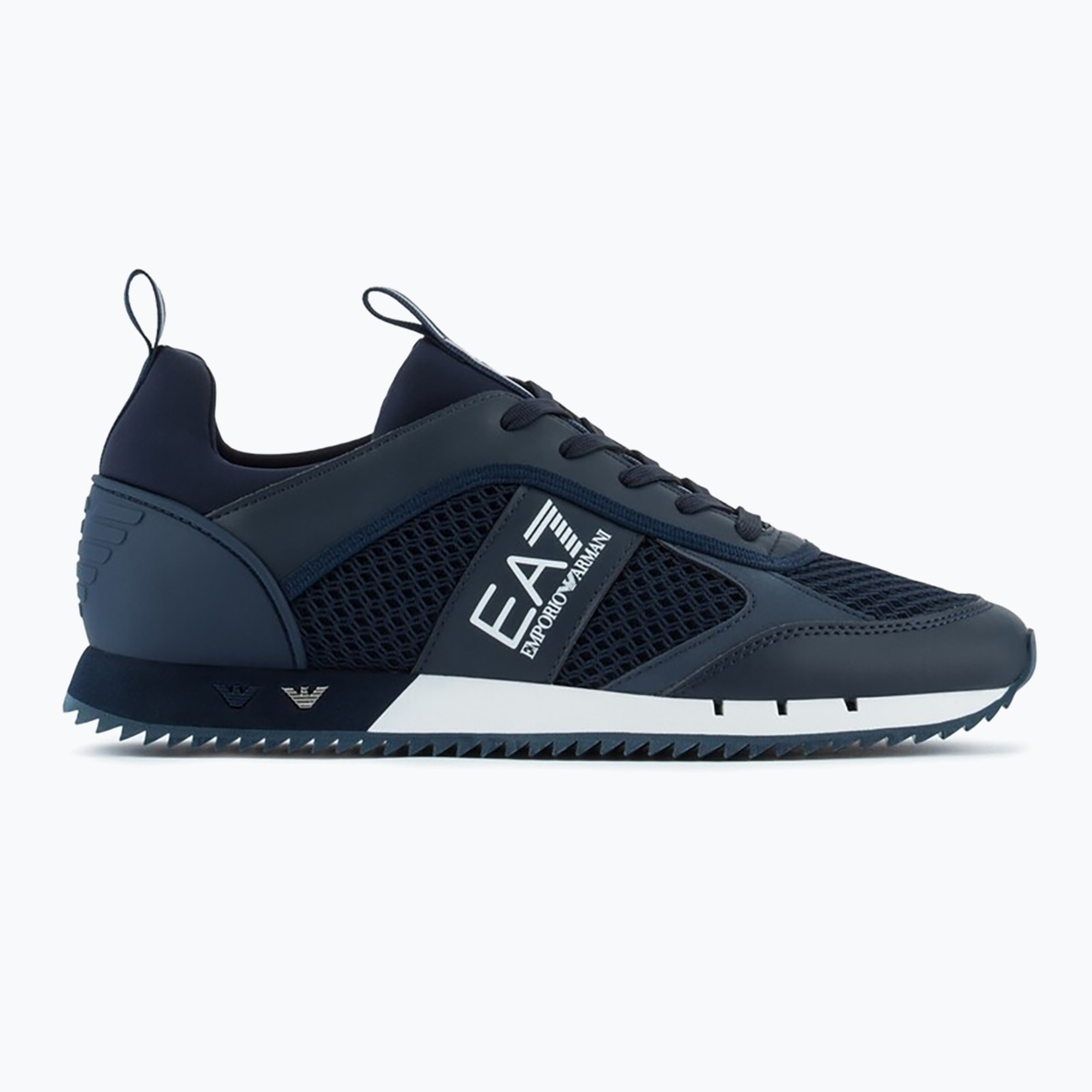 EA7 Emporio Armani Schwarz & Weiß Schnürsenkel navy/weiß Schuhe