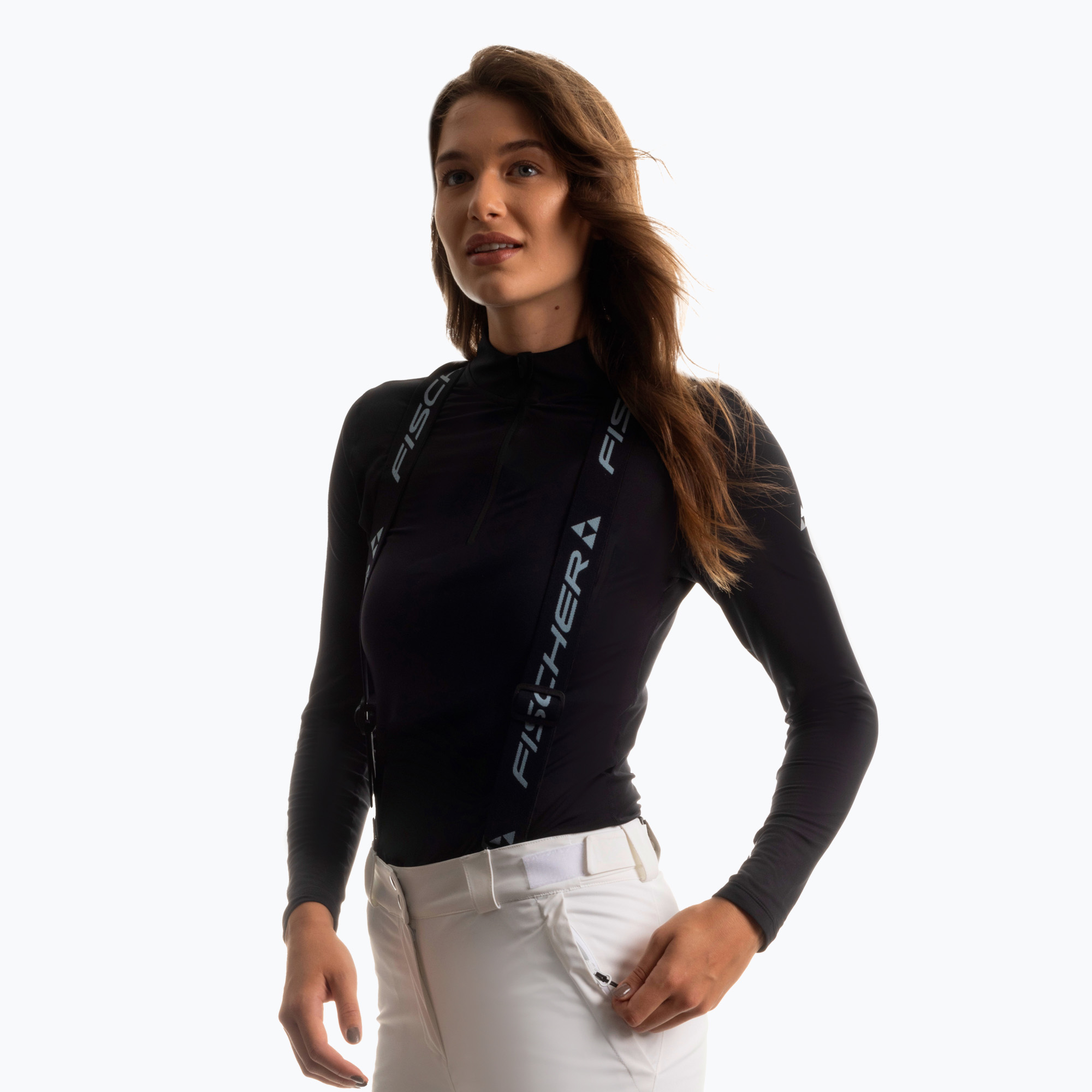 Thermoaktiver Sweatshirt Hoodie Damen Fischer Enbasis Pro black (Enbasis Pro AFWFR19001)