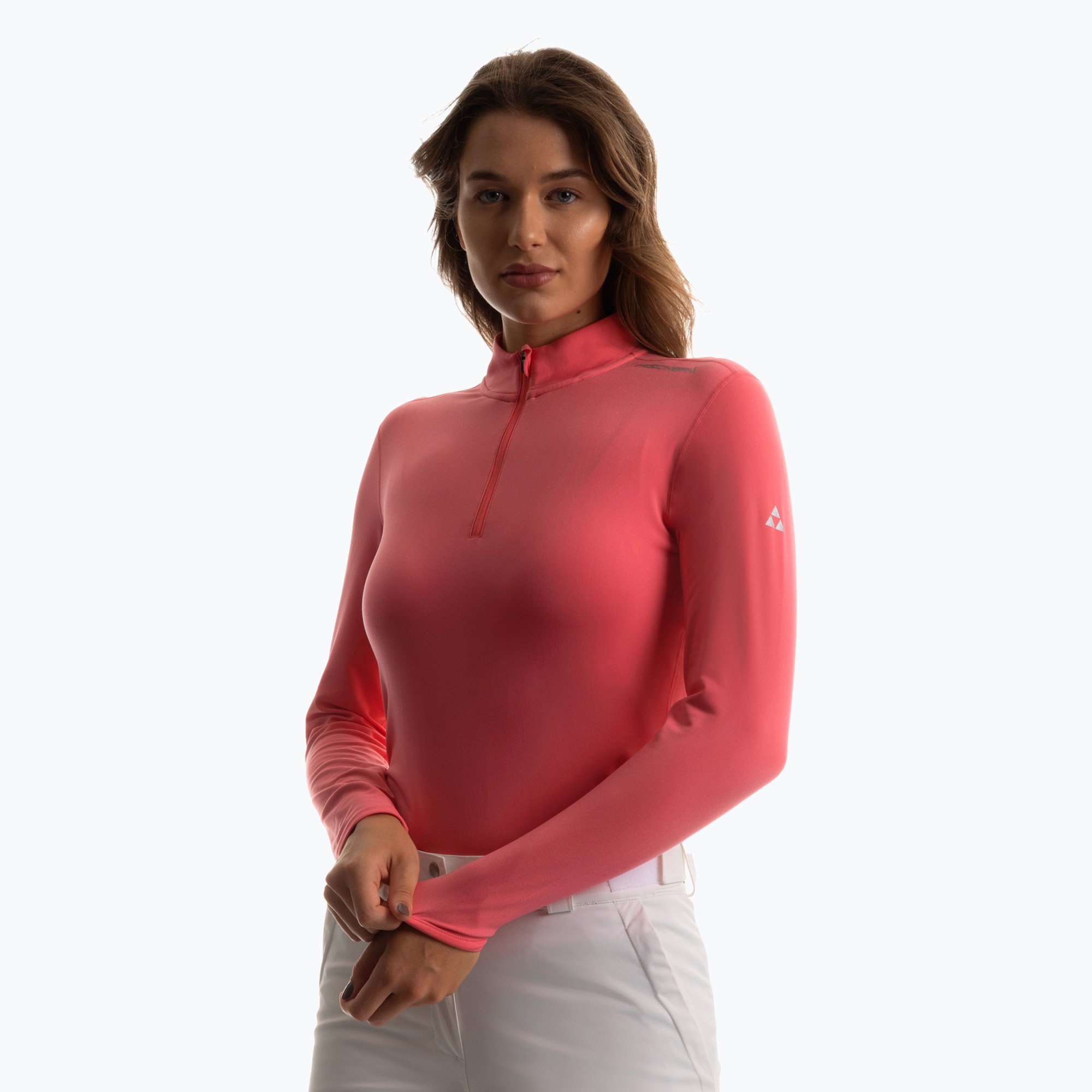 Thermoaktiver Sweatshirt Hoodie Damen Fischer Enbasis Pro calypso coral (Enbasis Pro AFWFR19001)