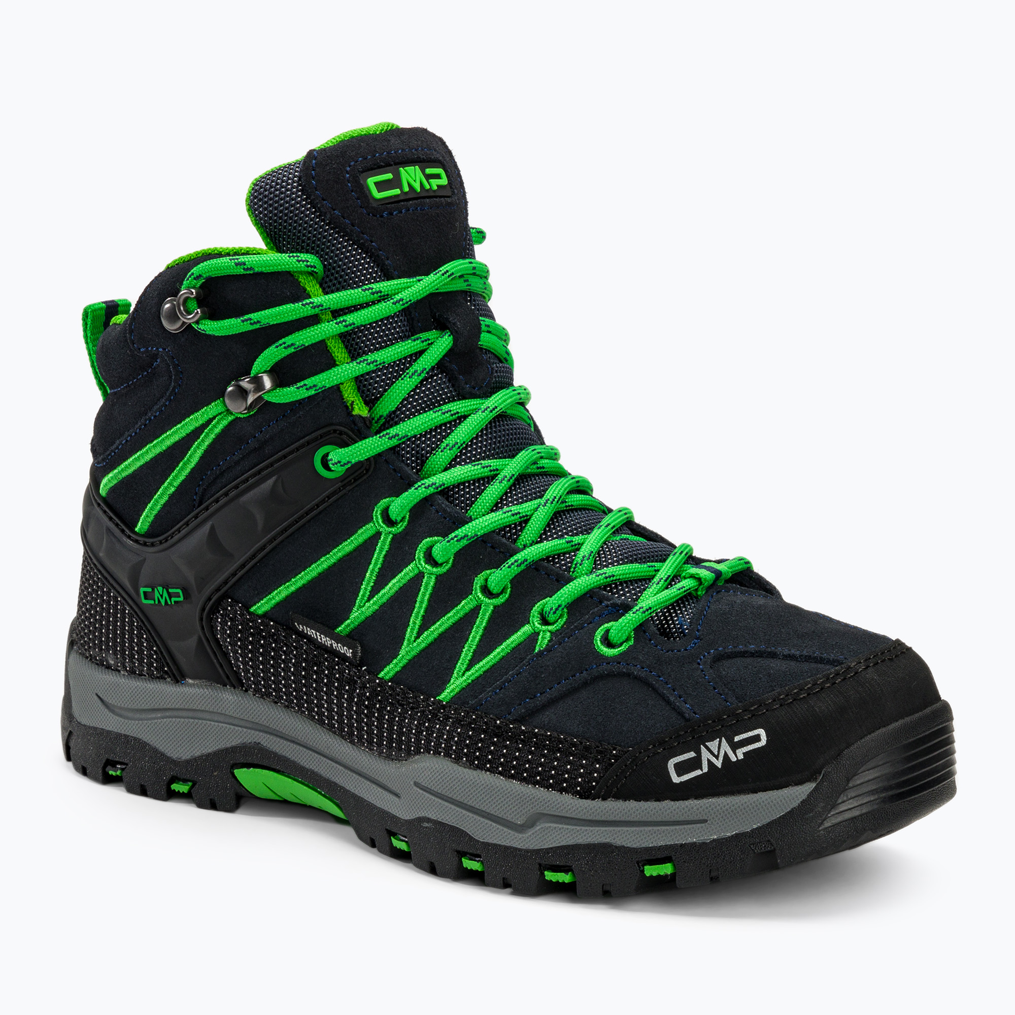 Trekkingschuhe Kinder CMP Rigel Mid blue/gecko (Rigel Mid Wp 3Q12944J/51AK)