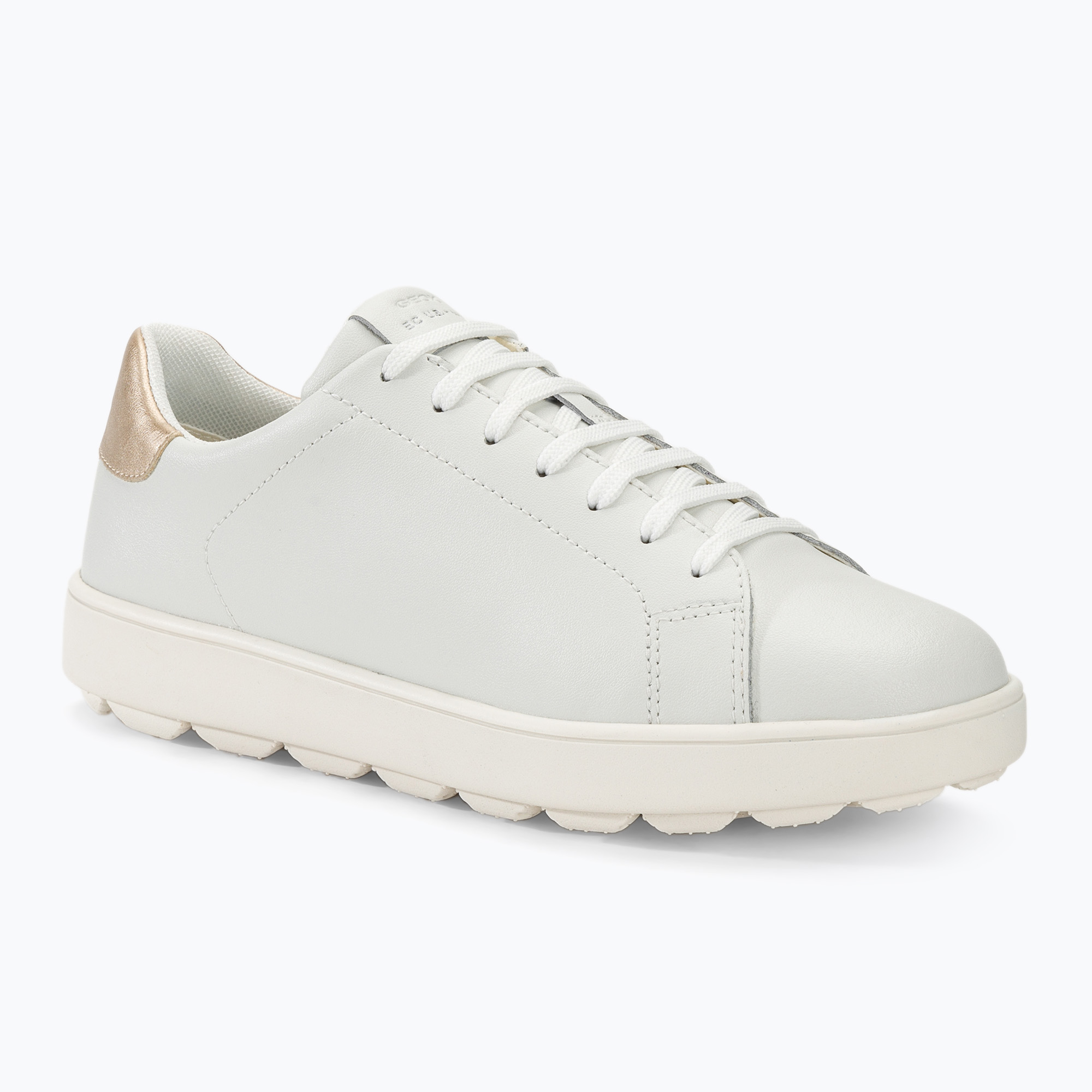 Geox Spherica Ecub-1 weiß/hell gold Damen Schuhe (Spherica ECUB-1 D45WEA09BNFC1327)