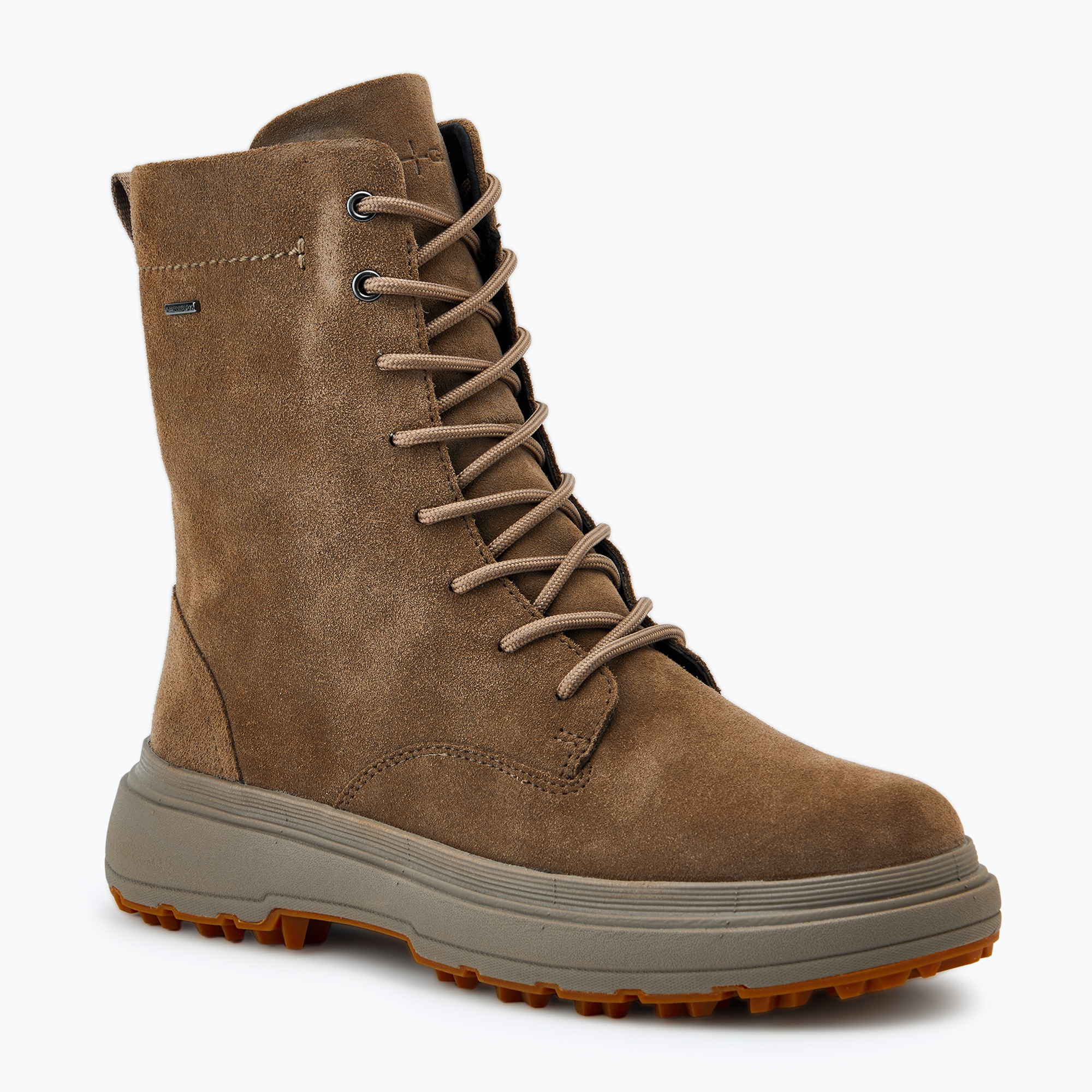 Schuhe Damen Geox Lamidie + Grip taupe