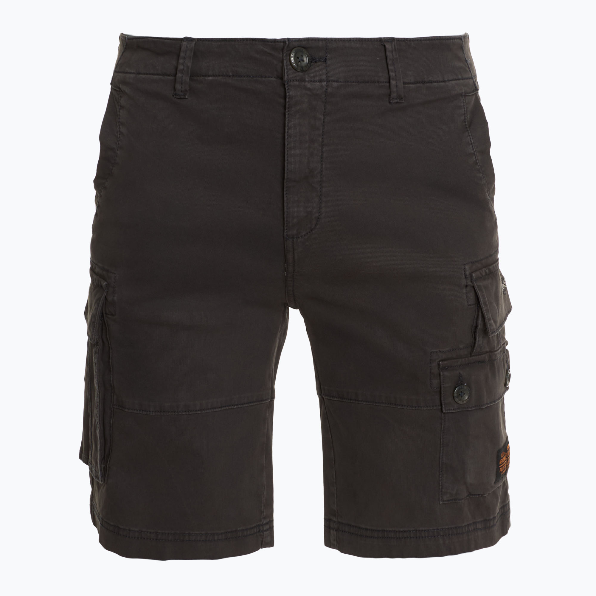 Herren Aeronautica Militare Tasconato schwarz gewaschene Shorts (Tasconato 251BE263CT3533)