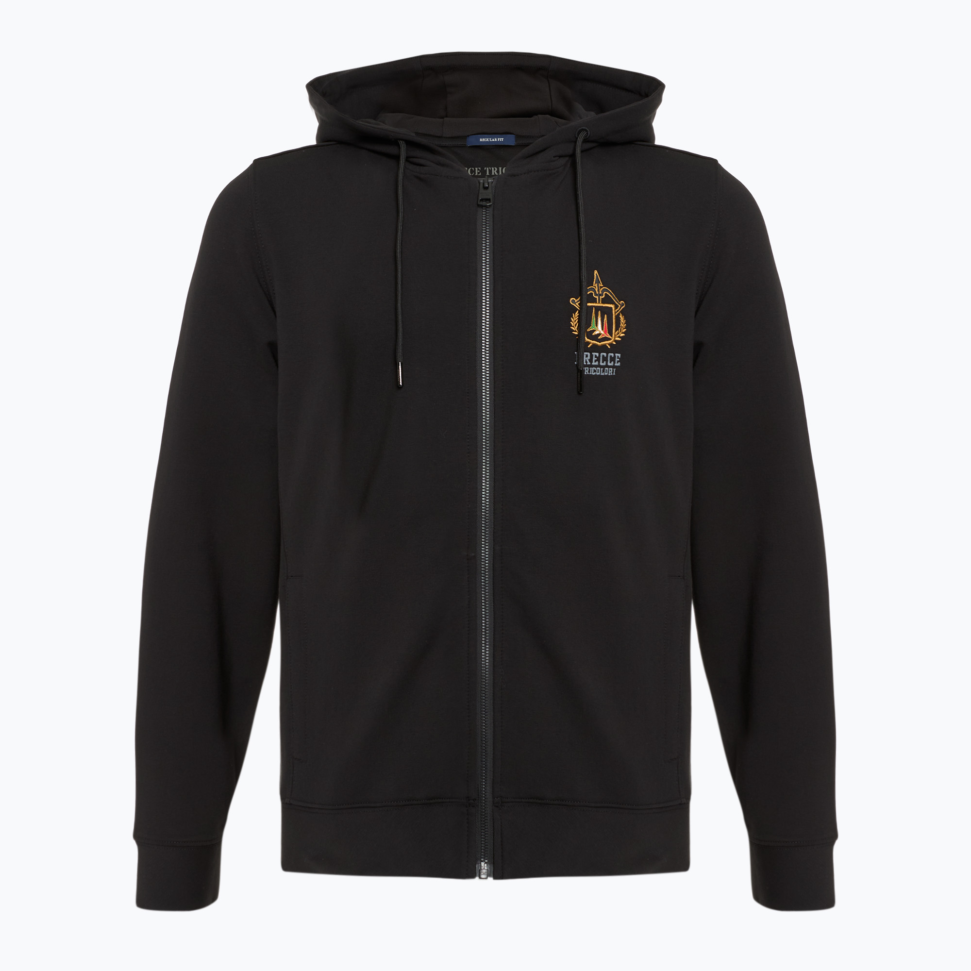 Herren Aeronautica Militare Essential Hoody jet schwarz Sweatshirt