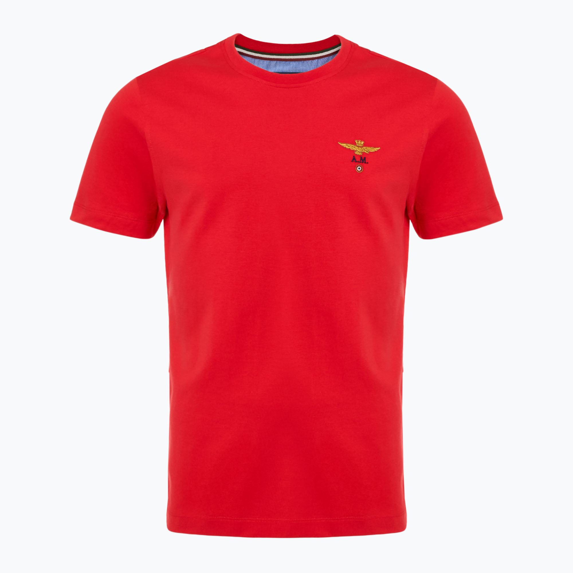 Herren Aeronautica Militare Essential tengo rot t-shirt (Essential 251TS1580J372)
