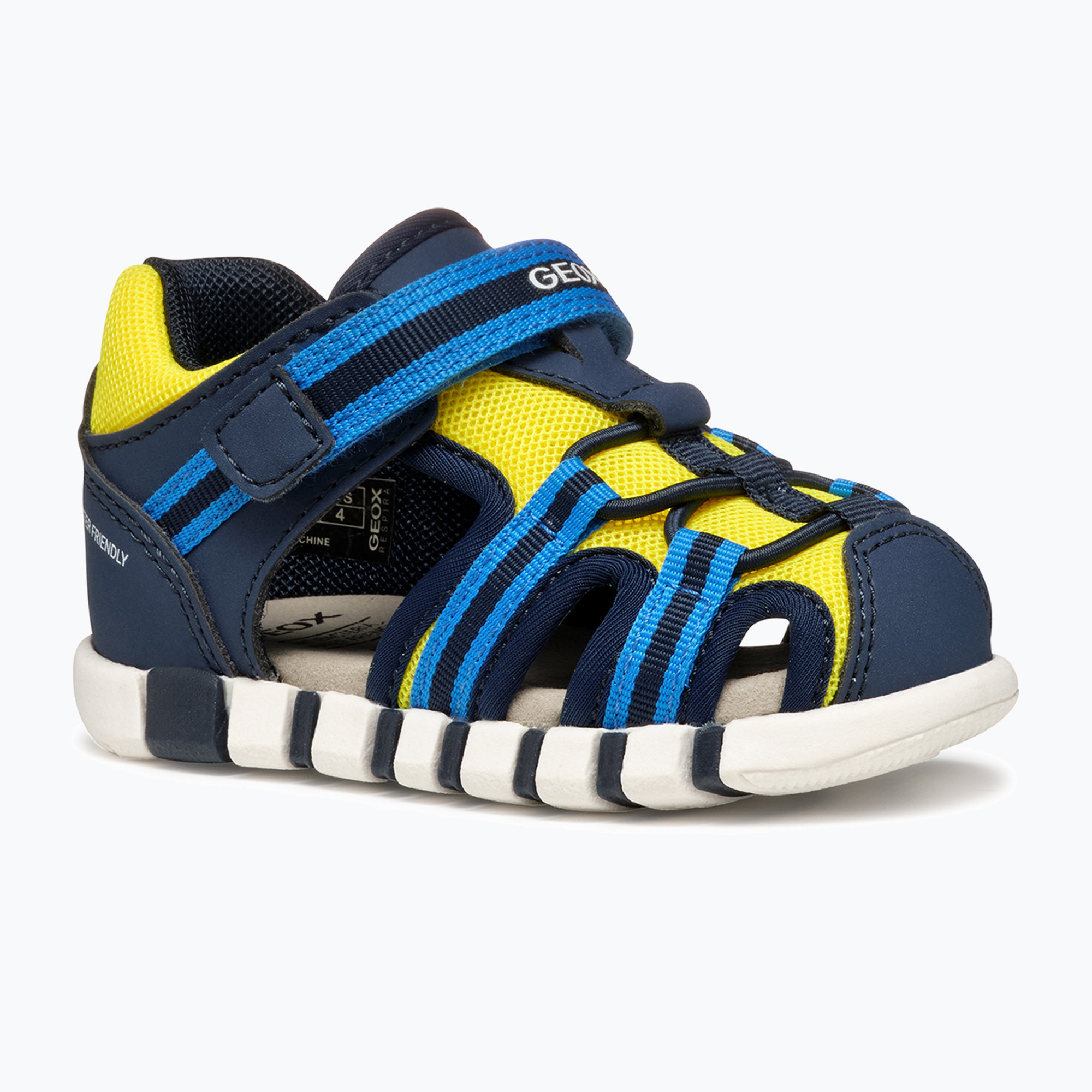 Sandalen Kinder Geox Iupidoo navy/fluo yellow (Iupidoo B555PA05014C4502)