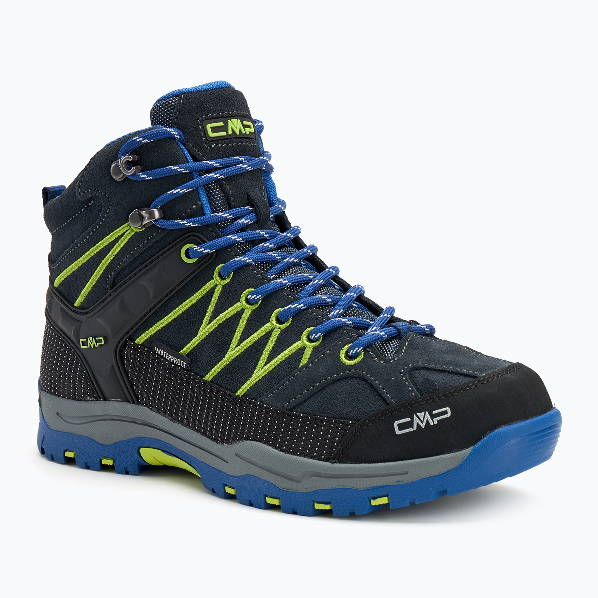 CMP Rigel Mid Junior-Trekkingstiefel b.blau / elektrisch (Rigel Mid Wp 3Q12944J/38NL)
