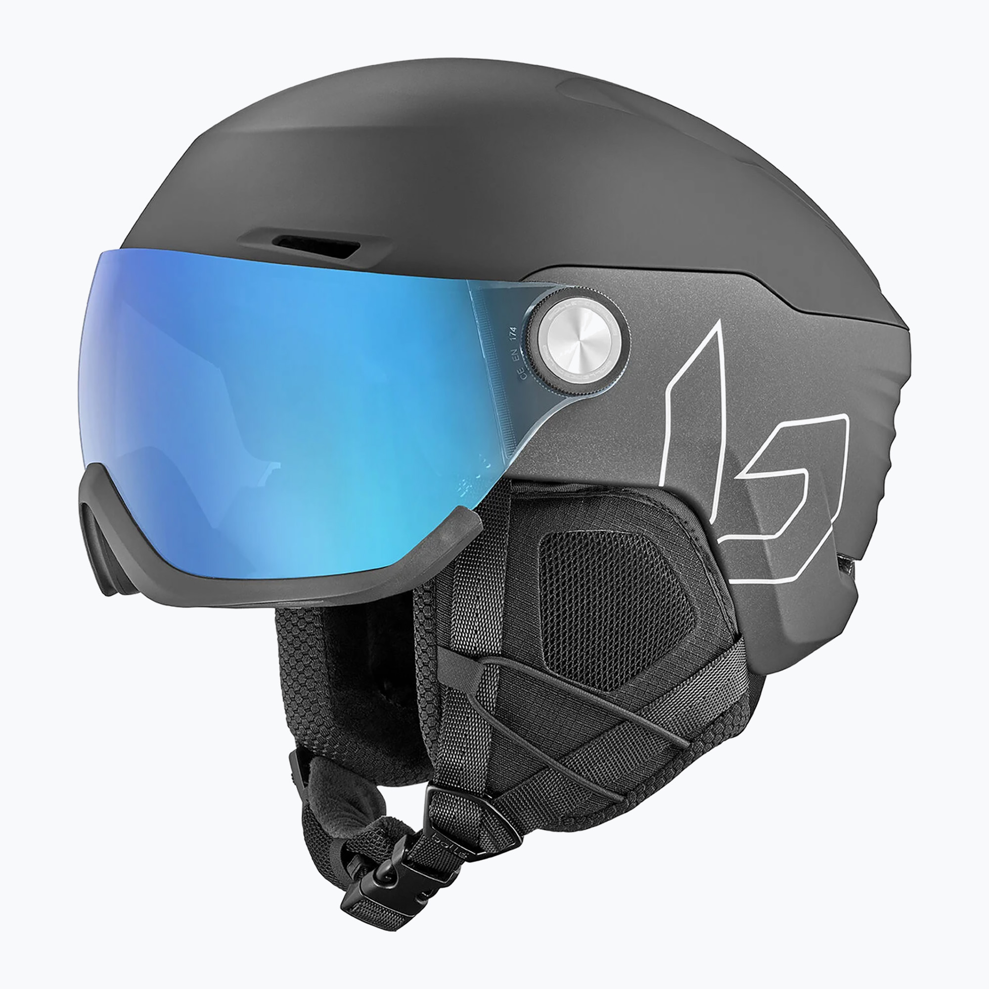 Skihelm Bollé V-Ryft Pure black coal matte/photochromic blue